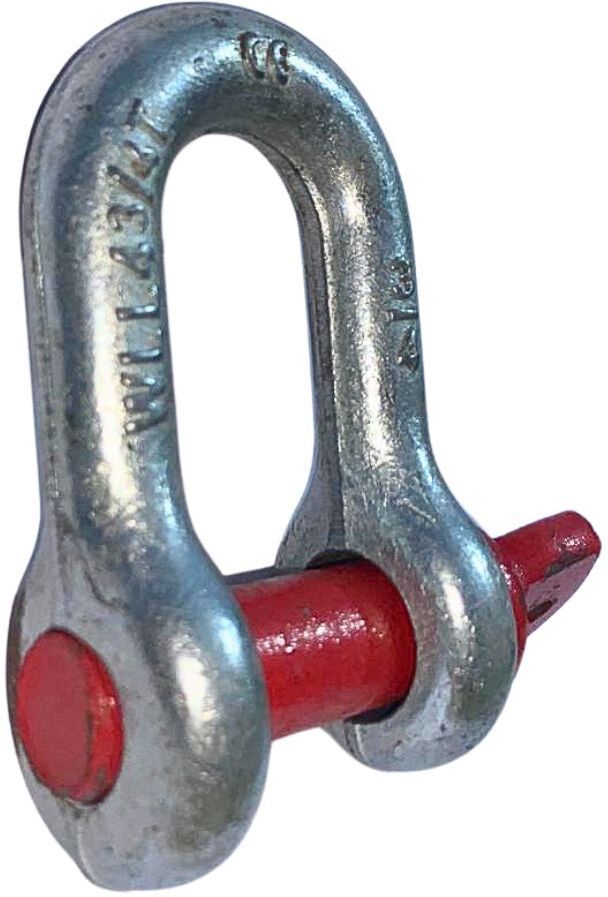 D Shackle (4.75Ton)| Screw Pin Anchor Shackle | Heavy Duty Alloy Steel. Slackline Ground Screw