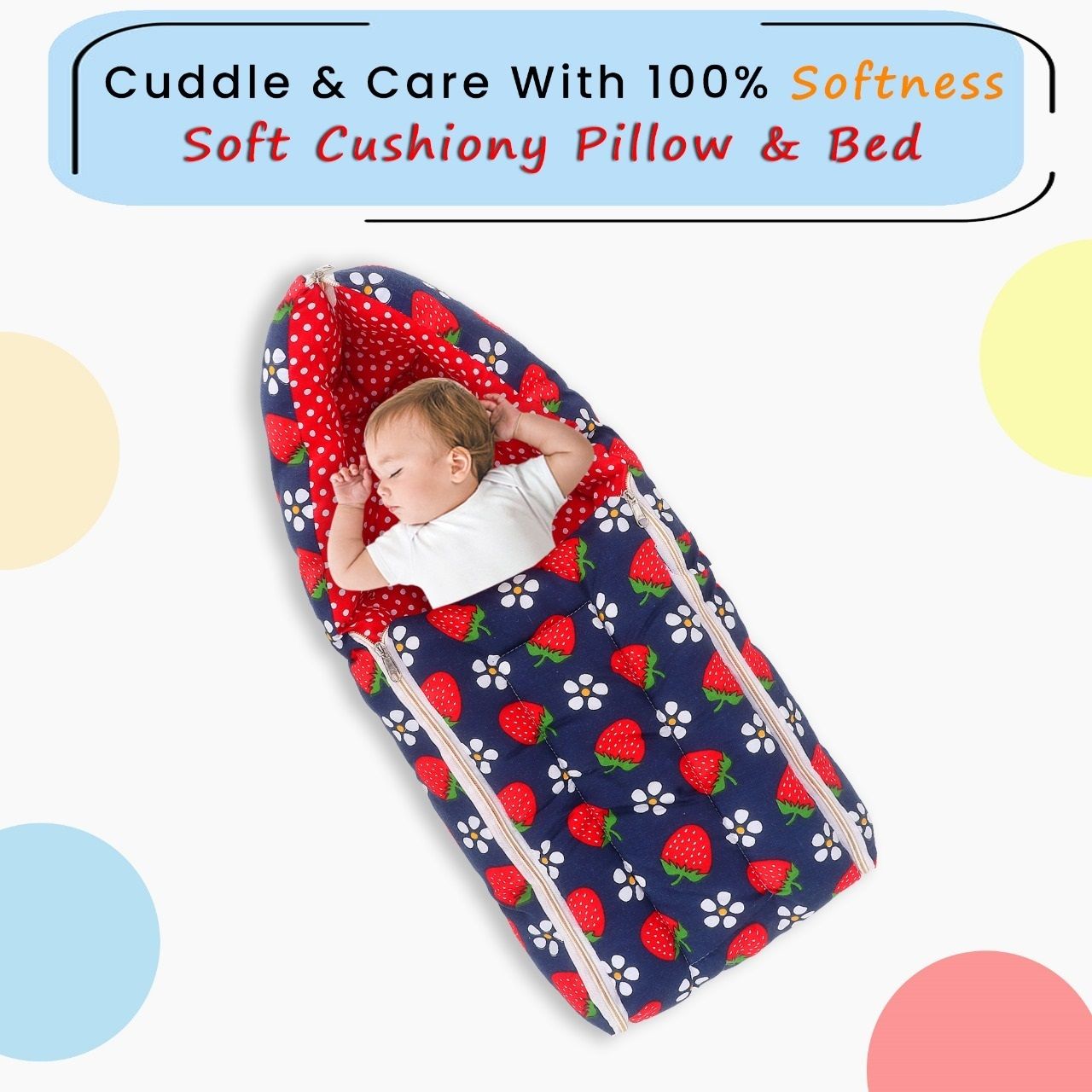 j jejal 3 in 1 Baby Sleeping Bag & Carry Nest ( Newborn - 3 Months) Sleeping Bag-picture-25