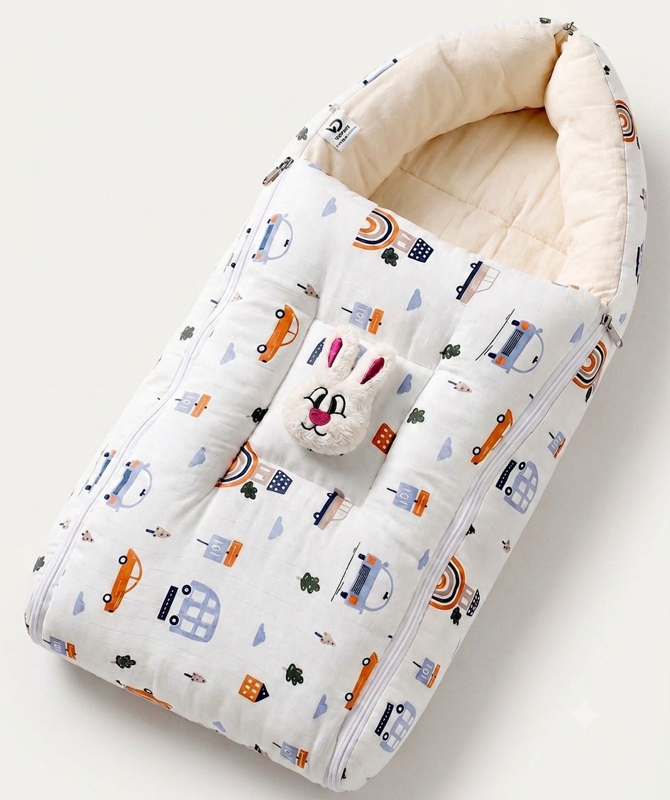 voidrop 100% Muslin Baby Sleeping Bag 3 in 1 Comfortable For Baby Carry Bag 0-6 Month Sleeping Bag-picture-47