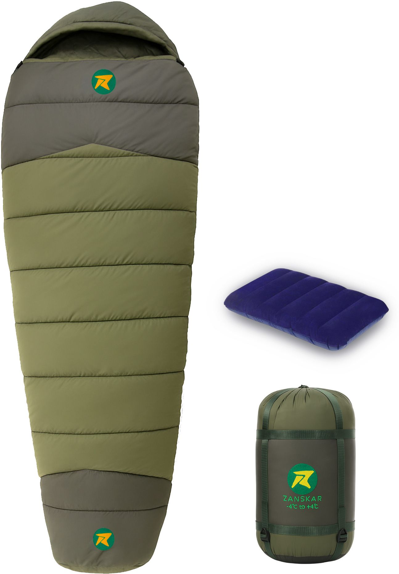 rocksport Zanskar -4°C to +4°C Reversible Sleeping Bag for Adult with Air Pillow Camping Sleeping Bag-picture-27
