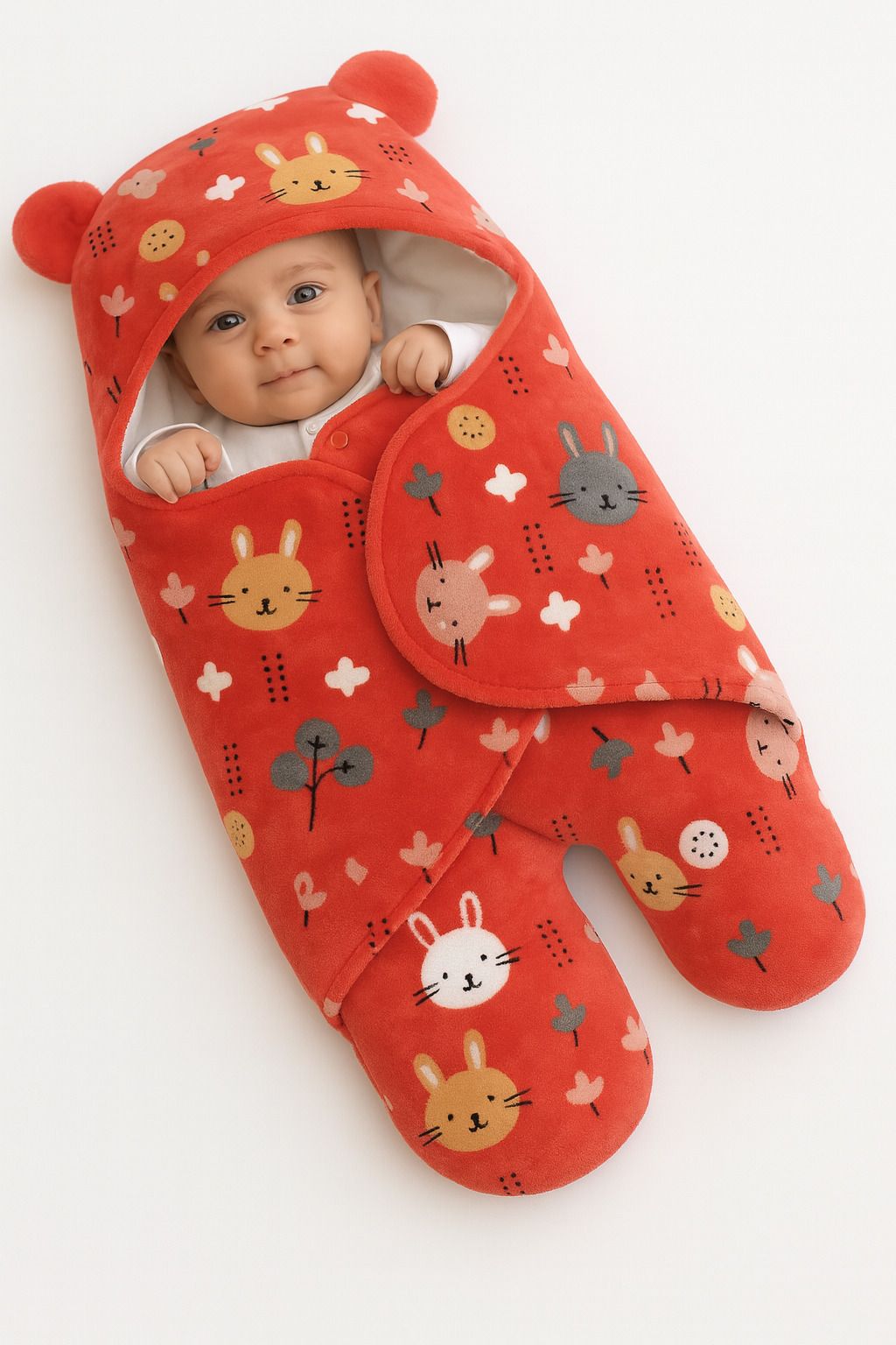 Baby Sleeping Bag New Born Pack Of wearable Hooded Swaddle Wrapper Sleeping Bag-image-11