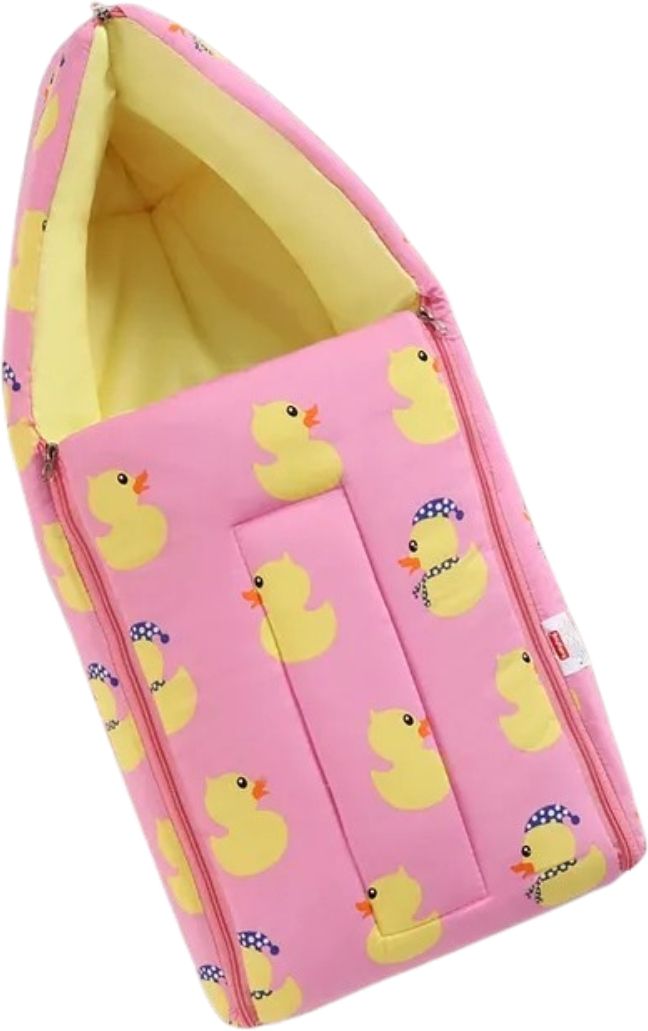 Hooded Cotton Baby Sleeping Bag with Zip Soft Infant Wrapper Sleeping Bag-image-3