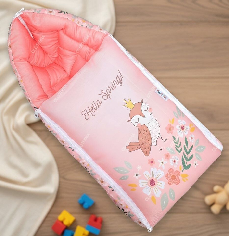 Baby Sleeping Bag 3in1 Cotton Comfortable For New Born Baby Carry Bag 0-12 Month Sleeping Bag-image-22