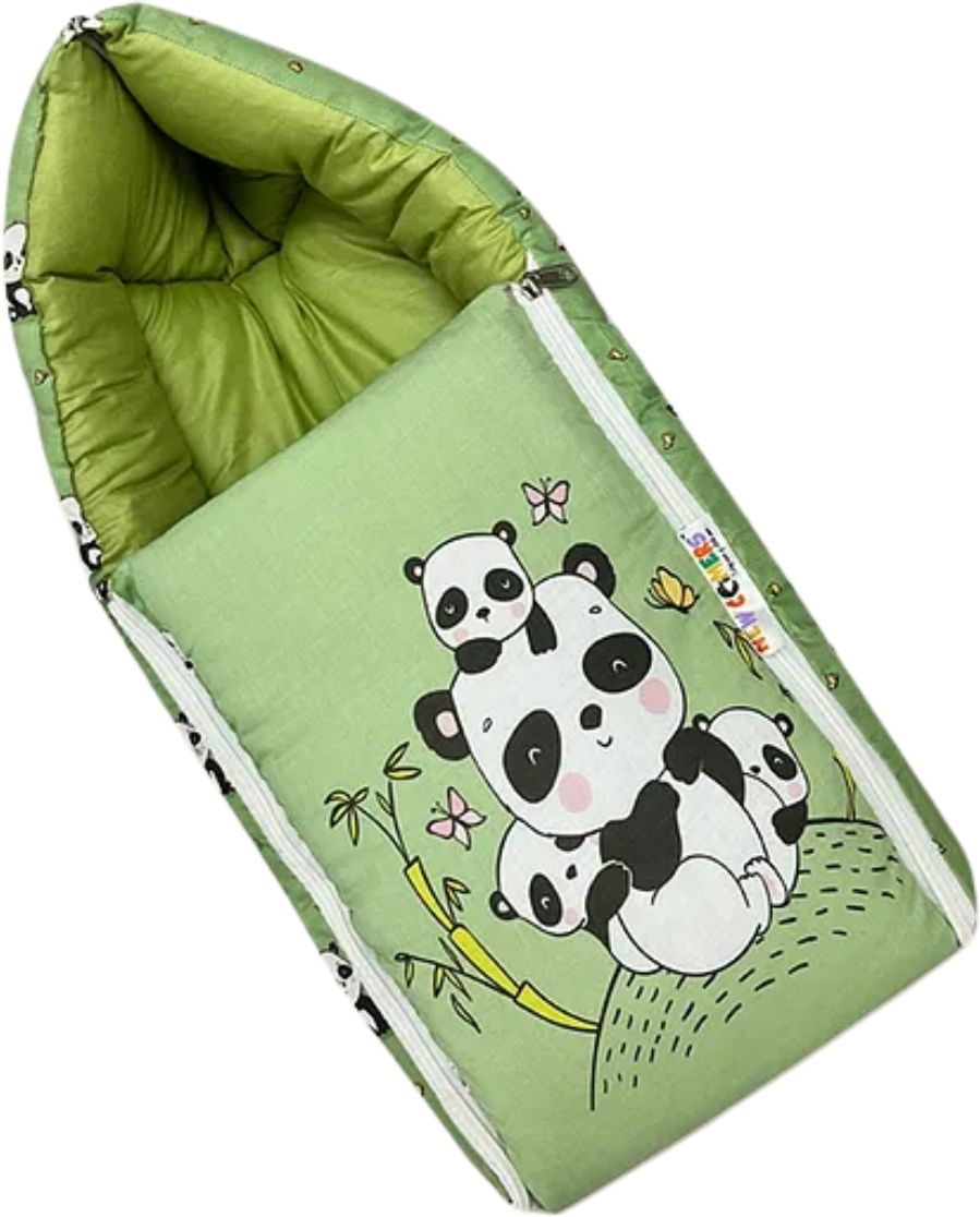 cuddlo Premium Newborn Baby Sleeping Bag | Cute Bear Print Hooded Carry Nest Sleeping Bag-picture-46