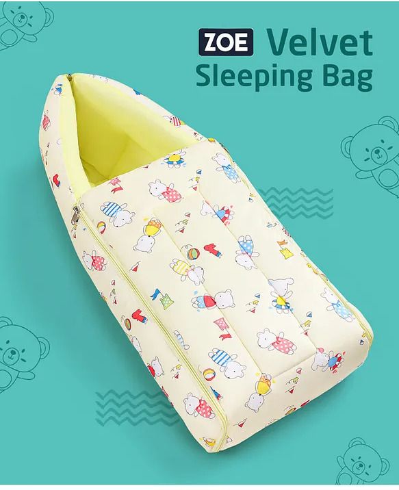 3 in 1 Pure Cotton Baby Sleeping Bag for New Born & Carry Nest,(Multicolour) Sleeping Bag-image-46