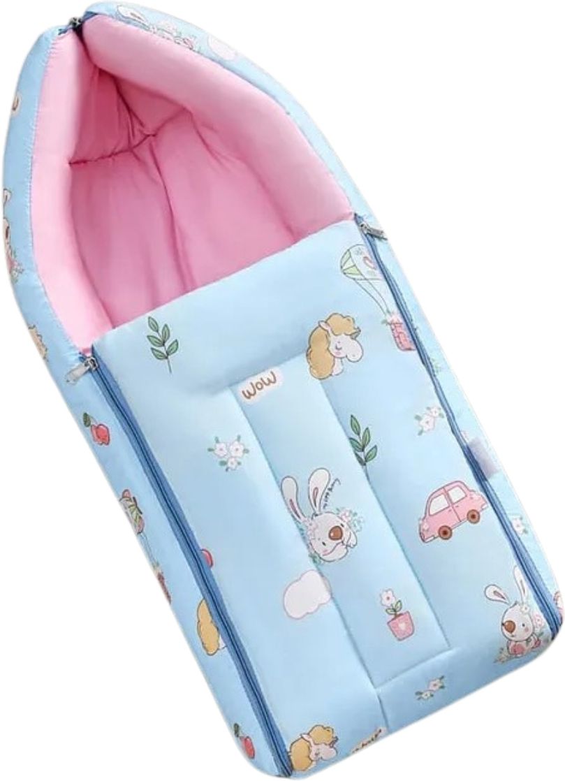 cuddlo Cotton Baby Sleep Wrapper Hooded Sleeping Bag for Newborn Sleeping Bag-picture-11
