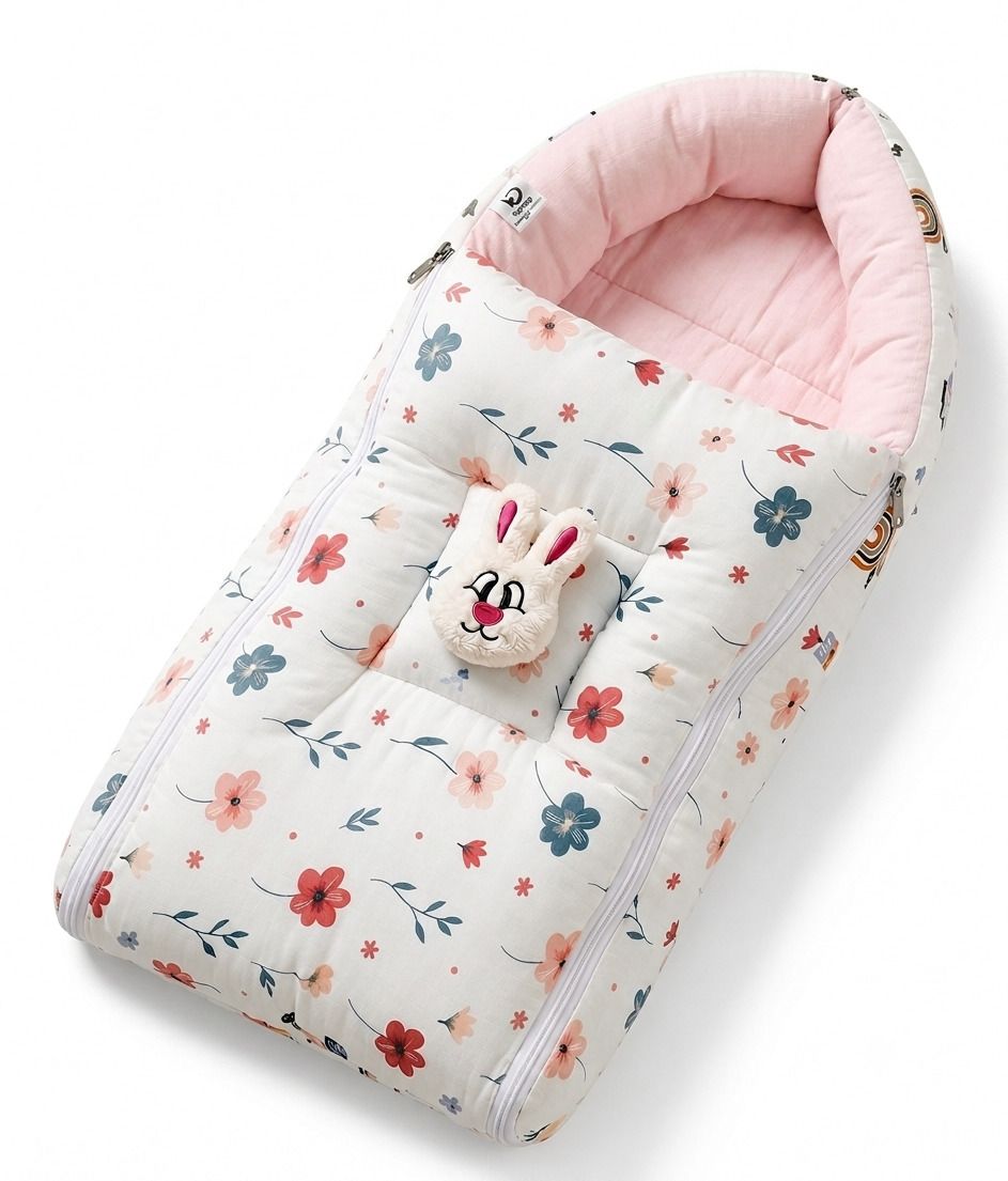 voidrop 100% Muslin Baby Sleeping Bag 3 in 1 Comfortable For Baby Carry Bag 0-6 Month Sleeping Bag-picture-43