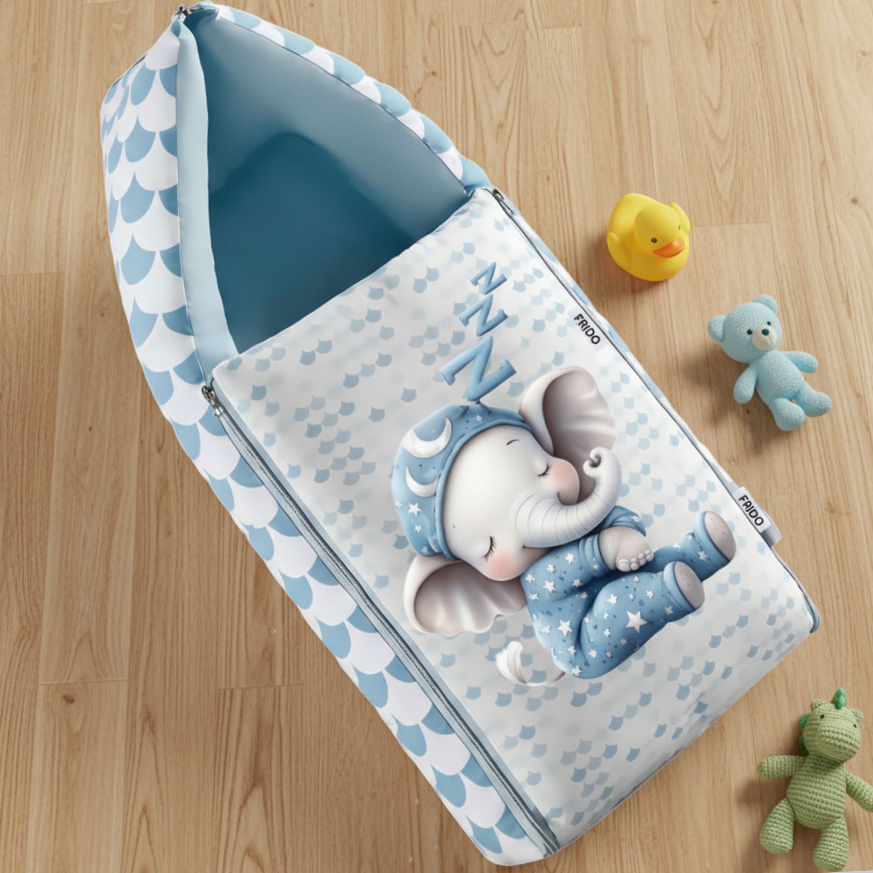 clothina Baby Sleeping Bag 3in1 Cotton Comfortable For New Born Baby Carry Bag 0-12 Month Sleeping Bag-picture-0