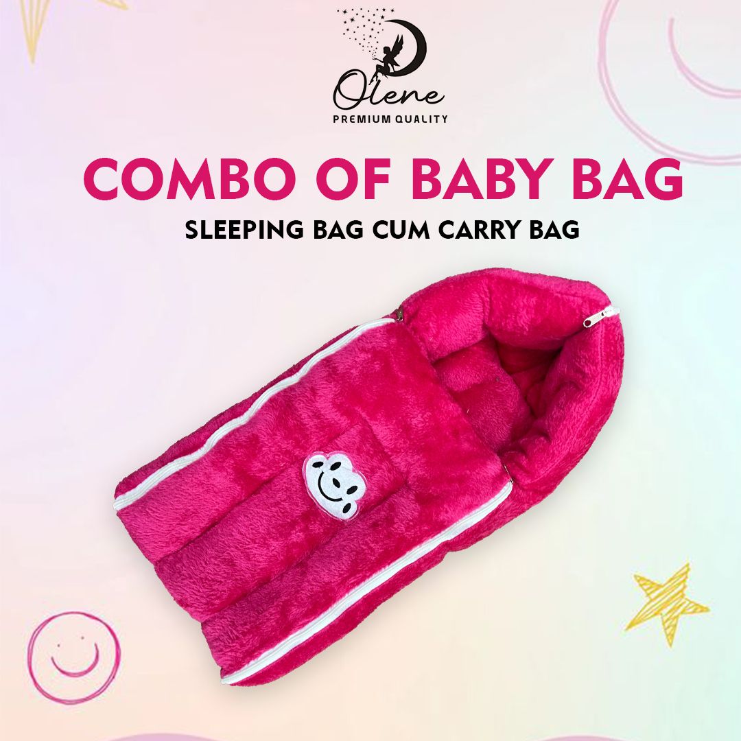 3 in 1 Baby Carry Nest Sleeping Bag & Mattress Soft & Comfortable Sleeping Bag-image-18