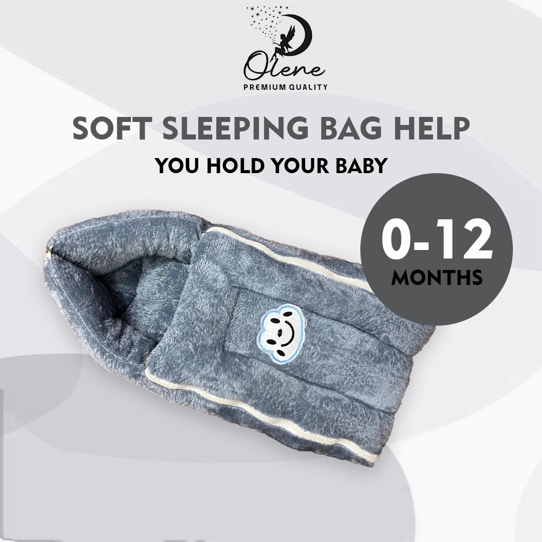 olene 3 in 1 Baby Carry Nest Sleeping Bag & Mattress Soft & Comfortable Sleeping Bag-picture-1
