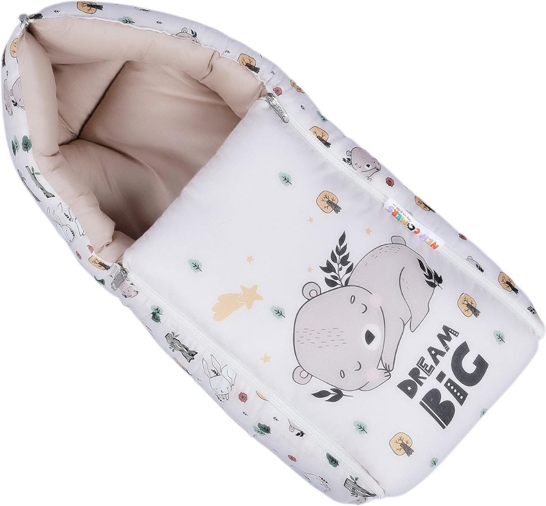 babo&baby 3 in 1 Baby Sleeping Bag & Carry Nest, Cotton Bed Cum Infant Portable Bassinet Sleeping Bag-picture-15