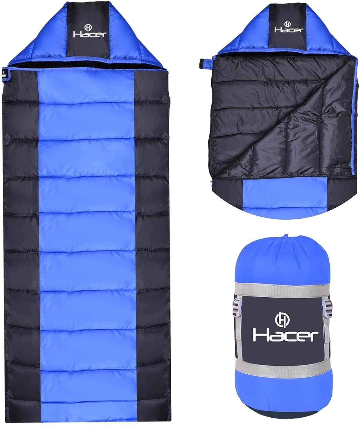 hacer Camping Sleeping Bag with Secret Pocket for Winter Hiking Traveling (+6 to +20) Sleeping Bag-picture-16