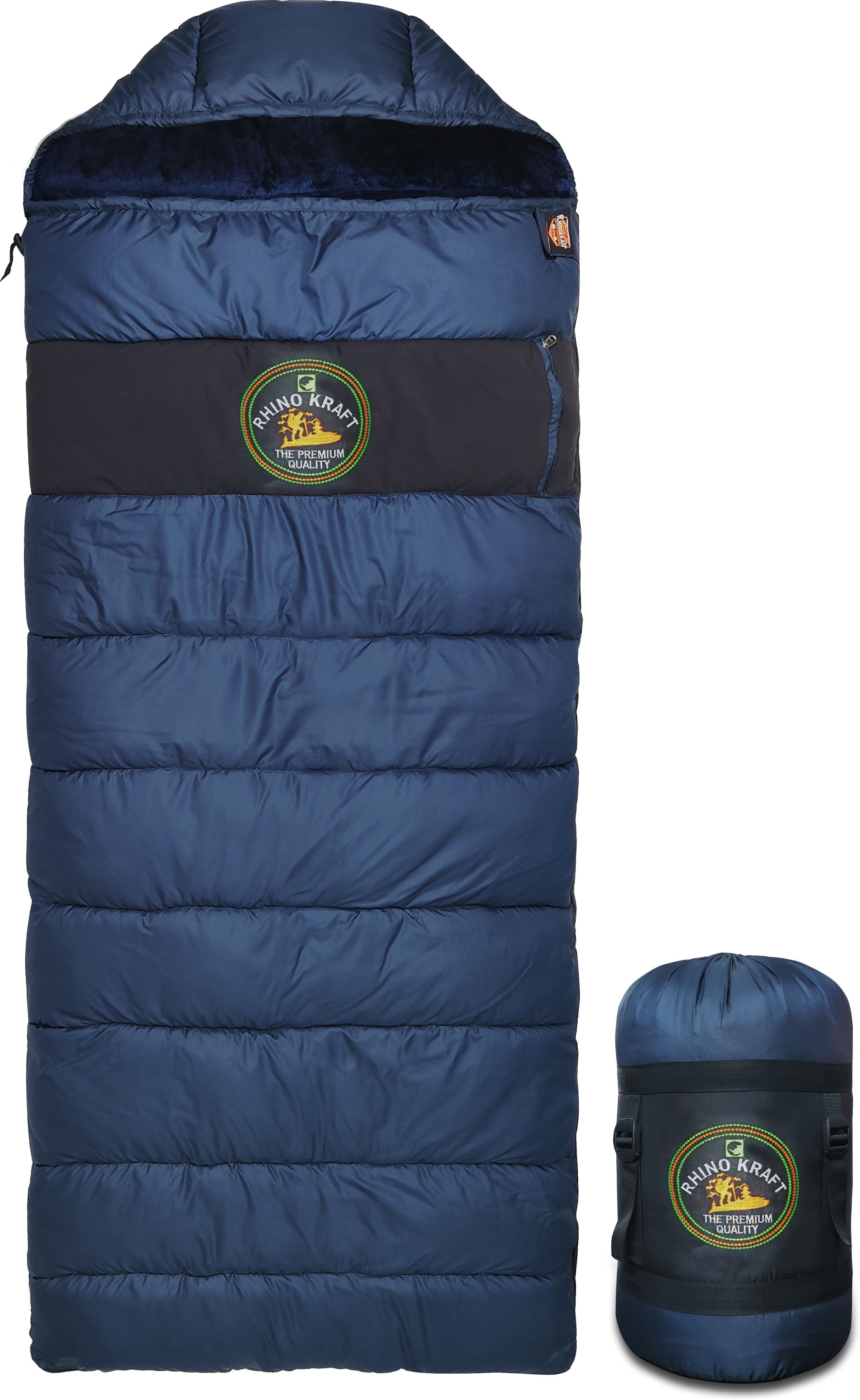 rhinokraft Blue Fur L Shape Sleeping Bag-picture-25