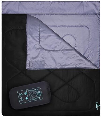 hacer +5 Degree Winter 210T Polyester Hiking Bags (6.9ft x 5.2ft, 5°C to +10°C) Sleeping Bag-picture-25