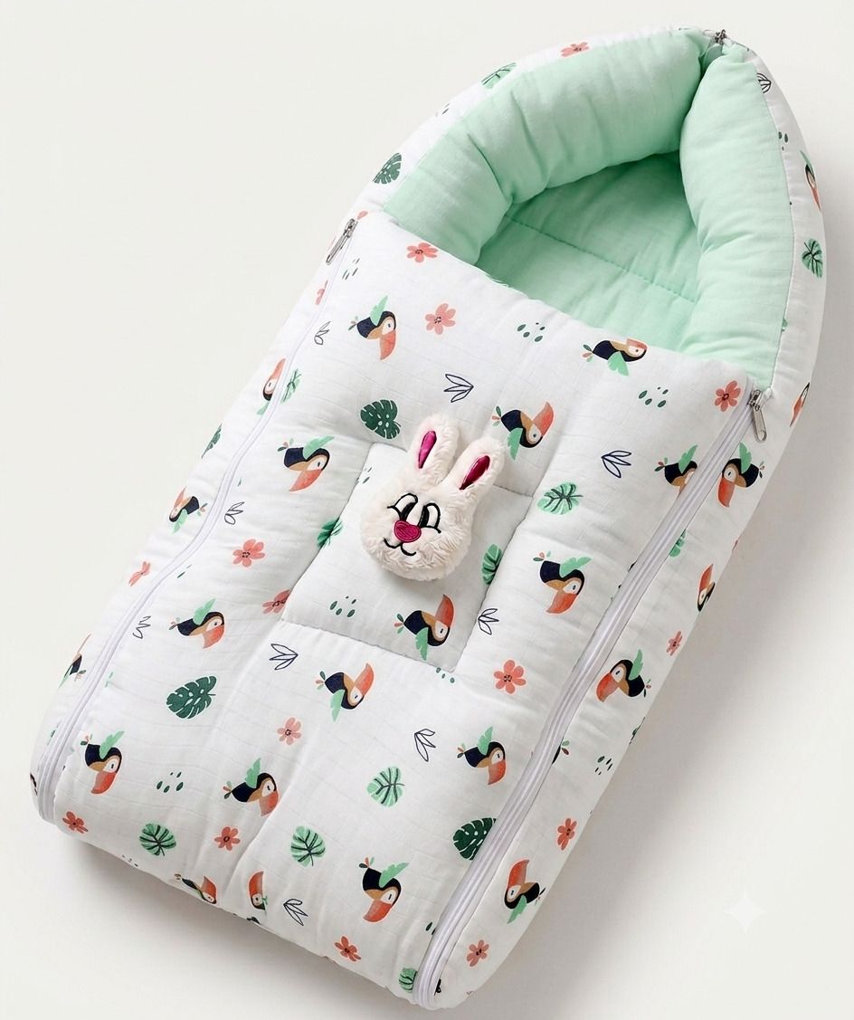 voidrop 100% Muslin Baby Sleeping Bag 3 in 1 Comfortable For Baby Carry Bag 0-6 Month Sleeping Bag-picture-44