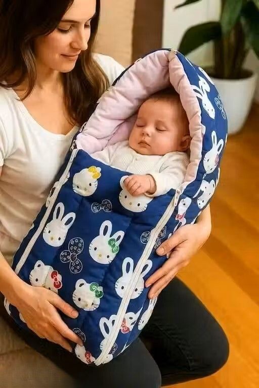 the clotha Baby Sleeping Bag Cum Baby Bed for Newborn & Infants with Soft Cushion Sleeping Bag-picture-46