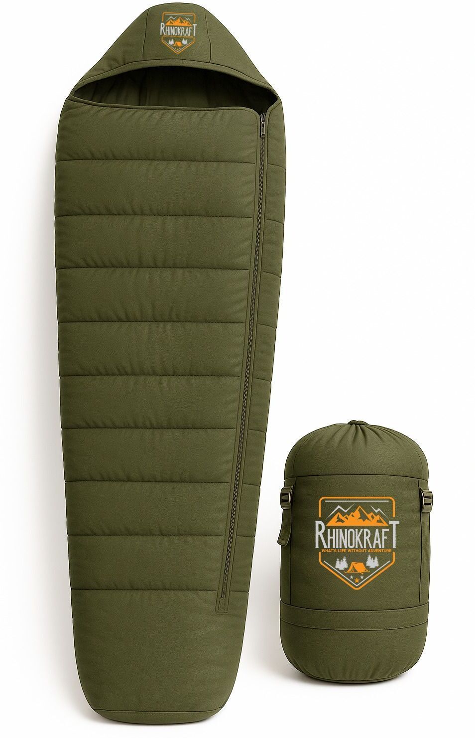 rhinokraft Detachable Suede-Lined Interior | Rugged TPU | Fits Up to 7ft Tall Army-Grade Sleeping Bag-picture-40