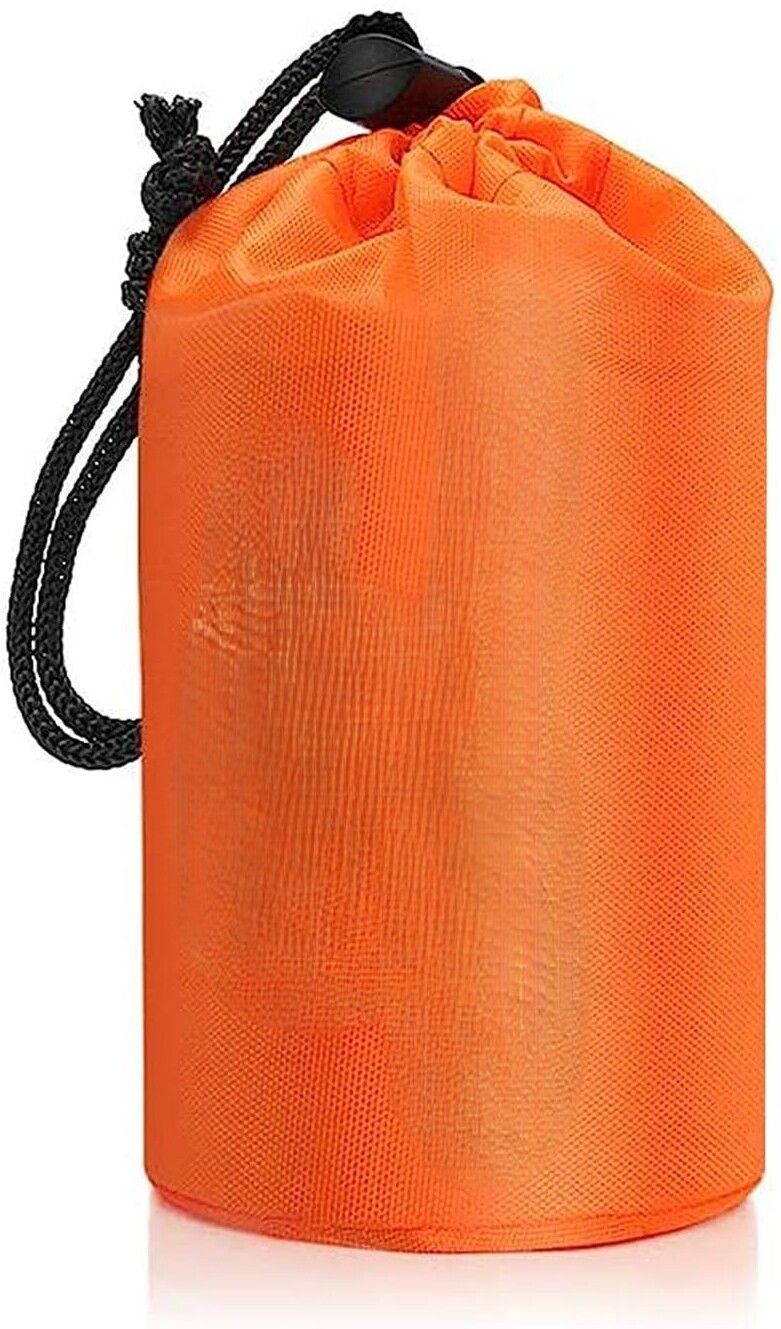 Camping Emergency Survival Warm Blanket Rescue Disaster Tent/Bag - Orange Sleeping Bag-image-6