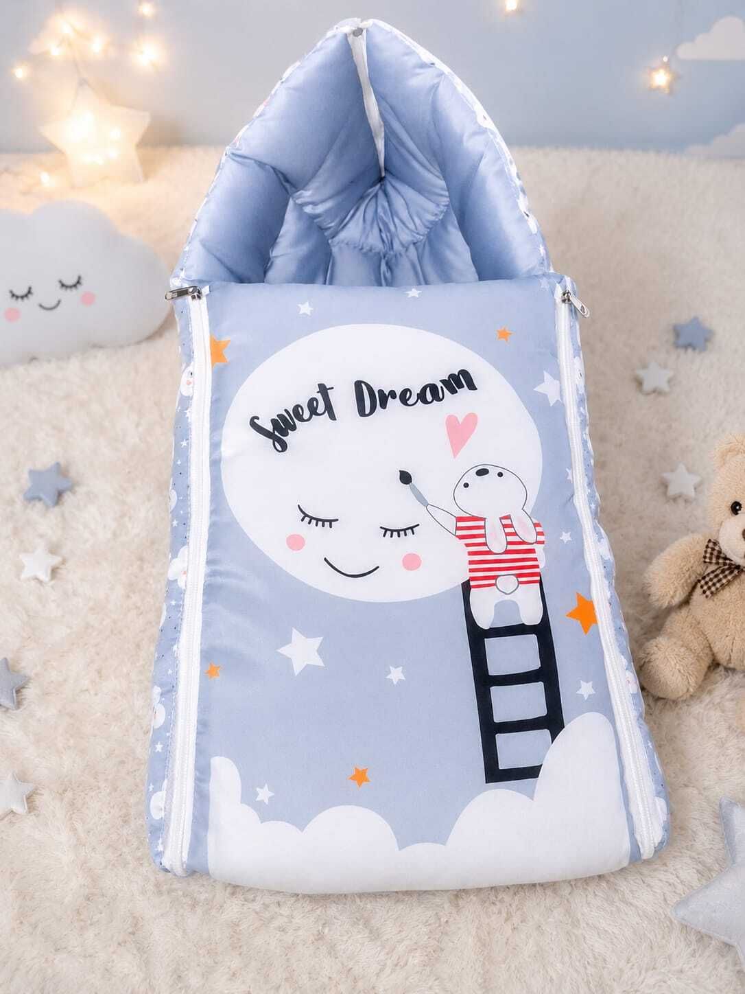 dnenterprise 3 in 1 Baby Bed, Carry Nest Mattress, Soft Portable Bassinet for Newborn Infants Sleeping Bag-picture-3