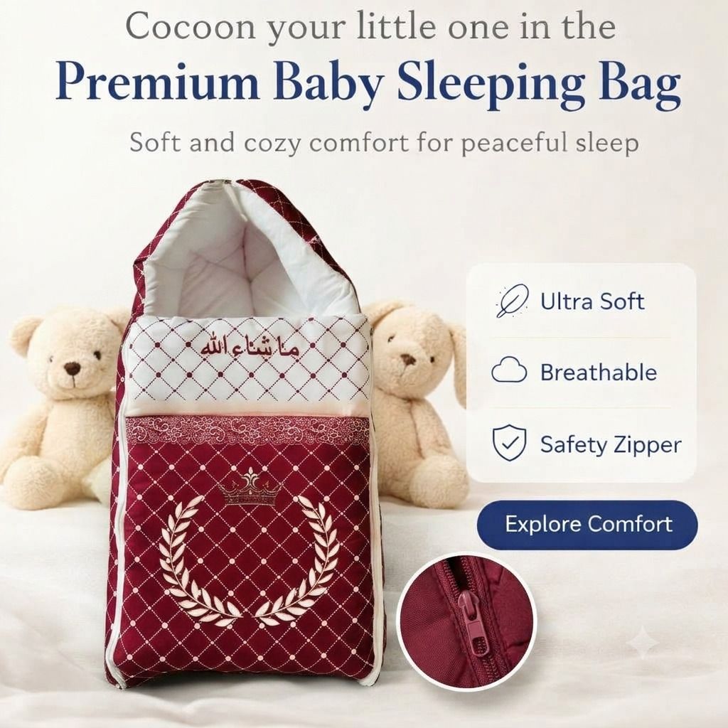 gudi enterprise 3in1 Cotton Comfortable For New Born Baby Sleeping Bag & Carry Bag 0-12 Month Sleeping Bag-picture-16
