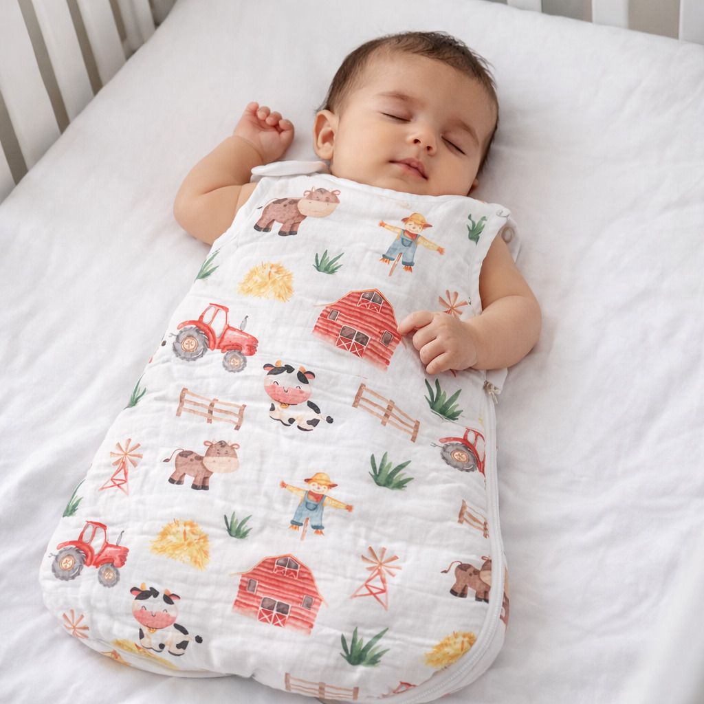miniraptors Baby Sleeping Bag with Farm Design Sleeping Bag-picture-12