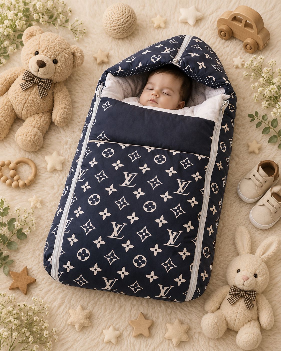 gudi enterprise 3in1 Cotton Comfortable For New Born Baby Sleeping Bag & Carry Bag 0-12 Month Sleeping Bag-picture-36