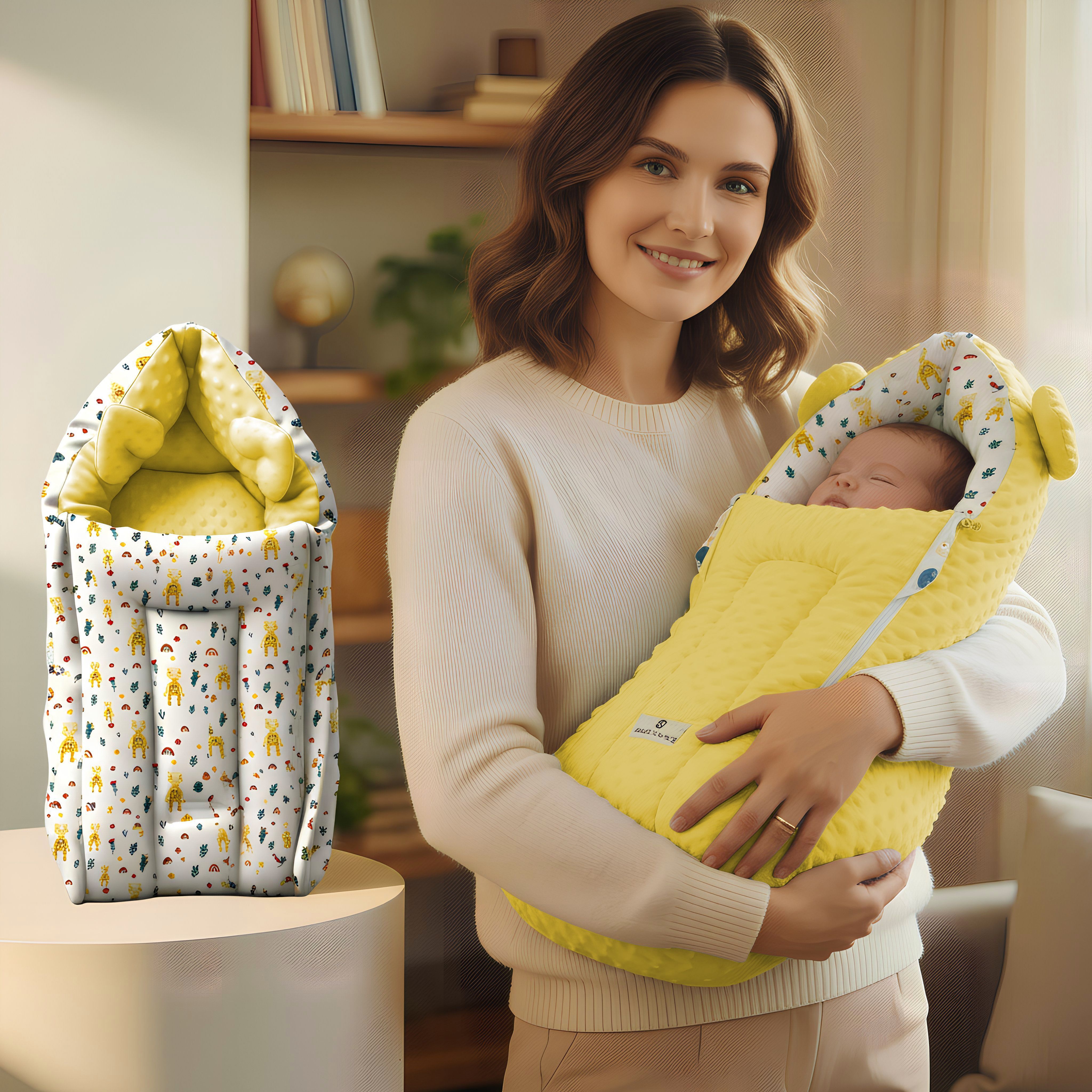 3 in 1 Baby Sleeping Bag for Newborn, Soft & Comfortable Baby Bed for 0-12 Month Sleeping Bag-image-33