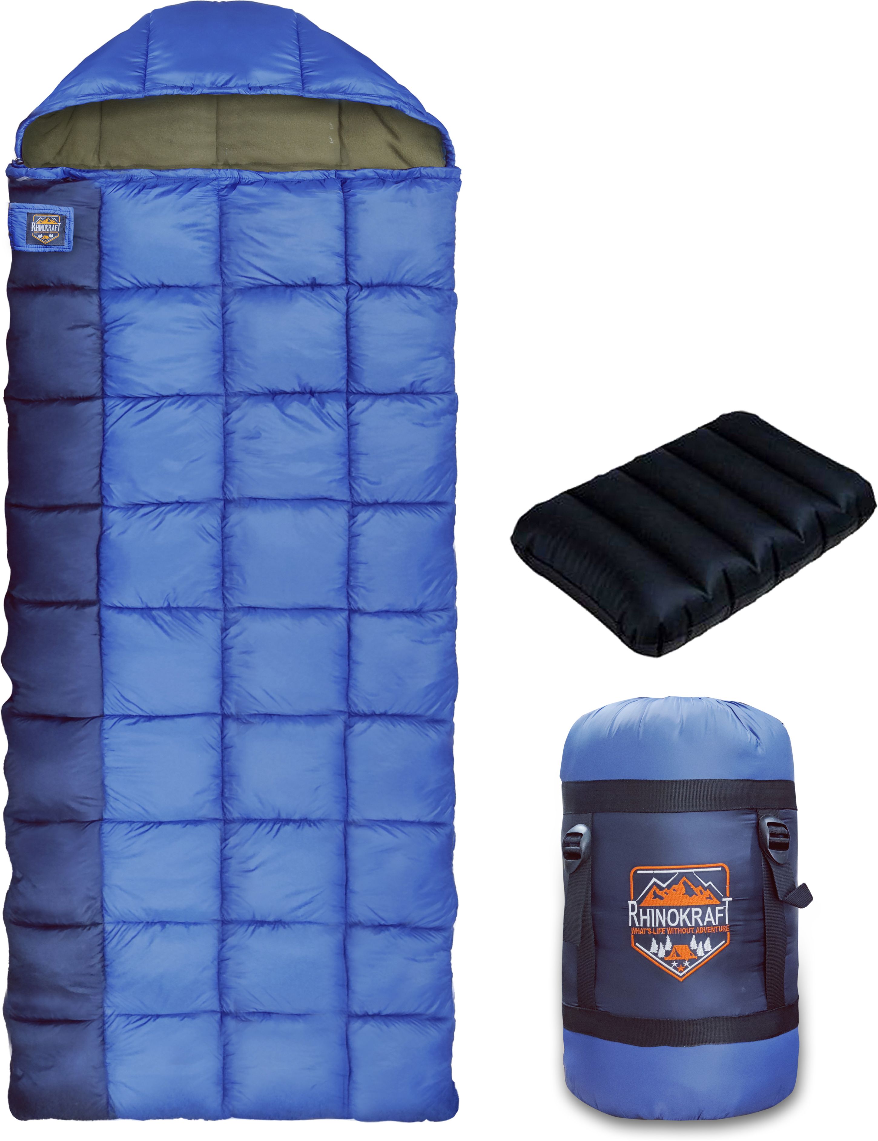 -10 Degree Envelope Shape Sleeping Bag 6 Ft | 2.5 Kg Sleeping Bag-image-2