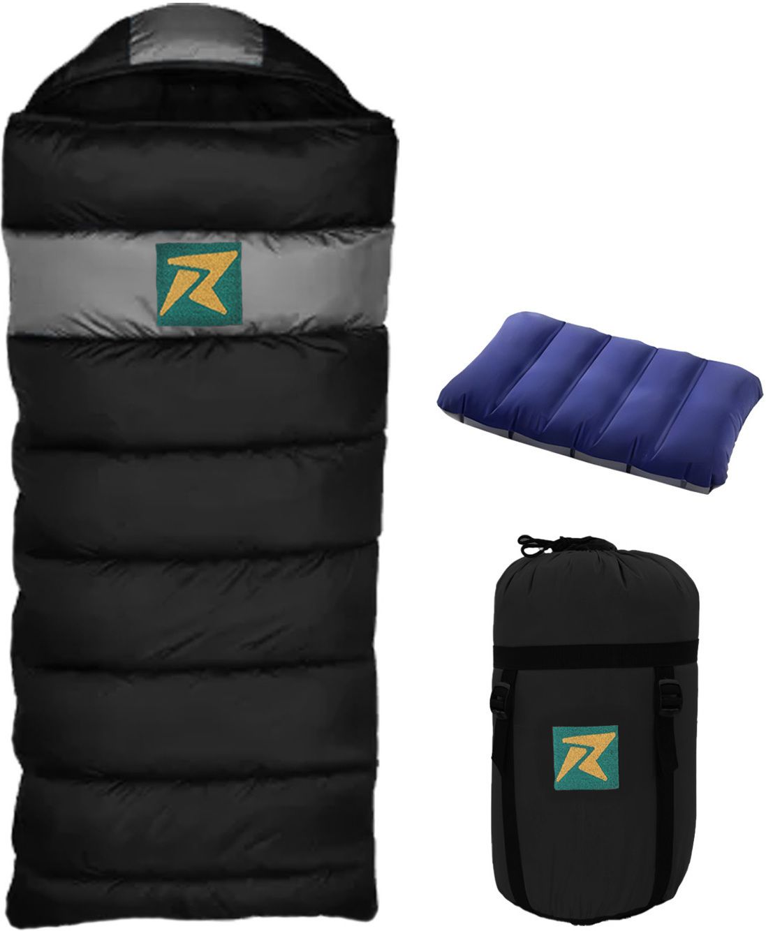 rocksport Karakoram Rectangular -5°C Sleep Bag Camping Hiking For Adults, Free Air Pillow Sleeping Bag-picture-46