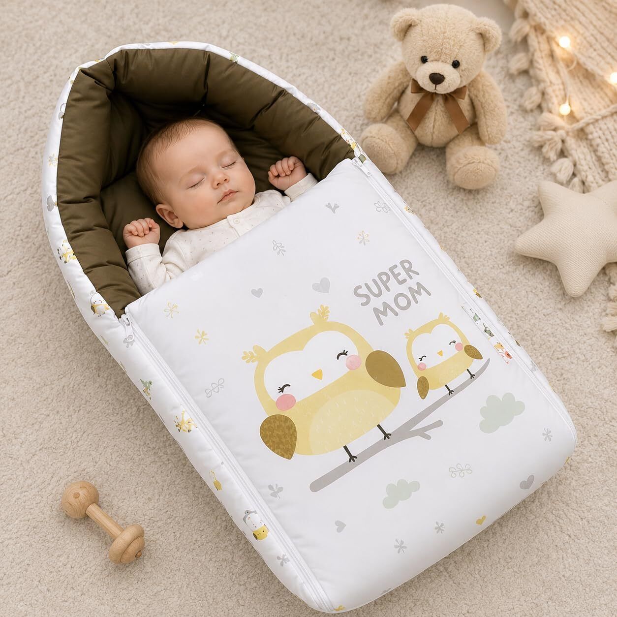 shoppofobix Baby Sleeping Bag, Carry Nest, Cotton Baby Bedding for New Born Baby Sleeping Bag-picture-40