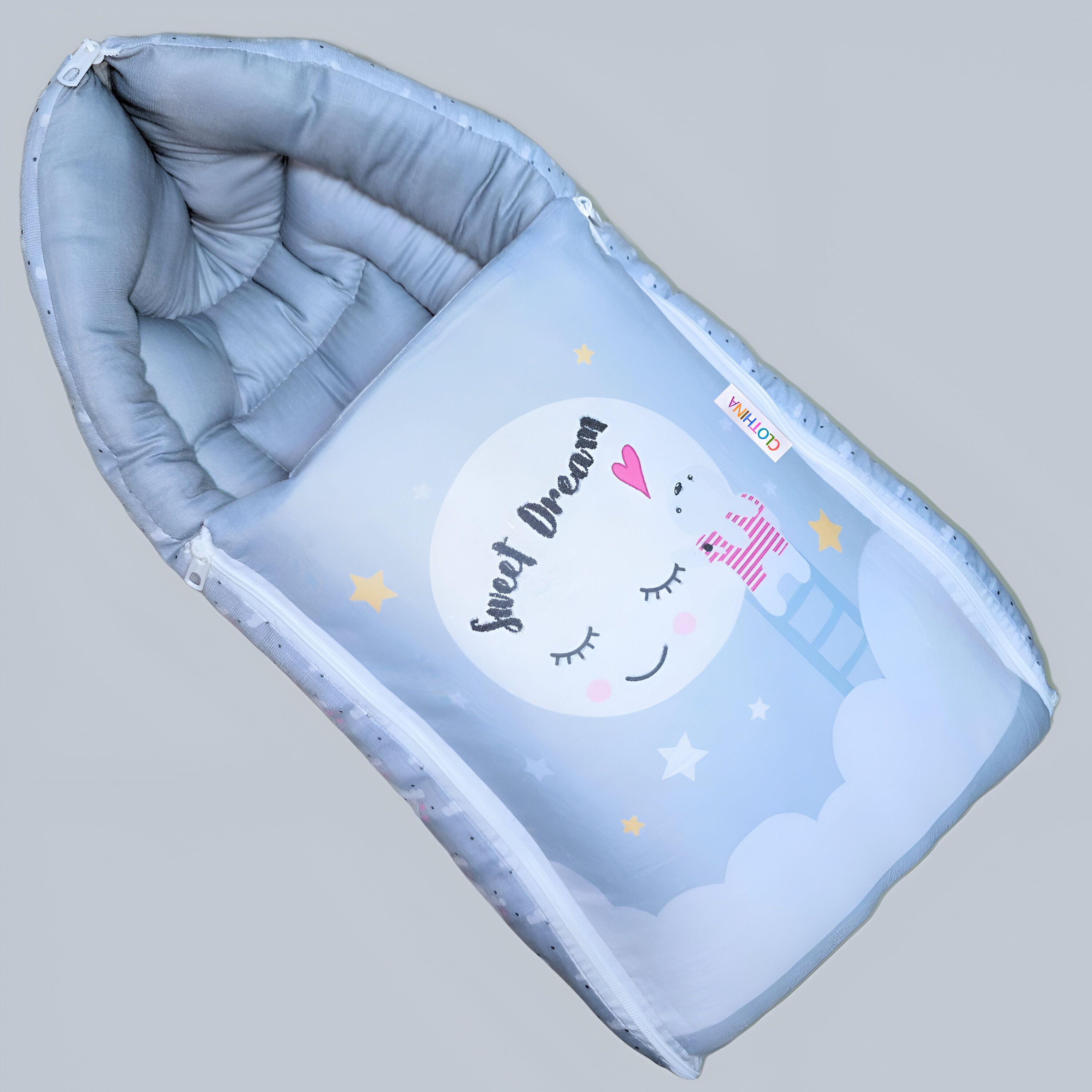 frido Baby Sleeping Bag 3in1 Cotton Comfortable For New Born Baby Carry Bag 0-12 Month Sleeping Bag-picture-8