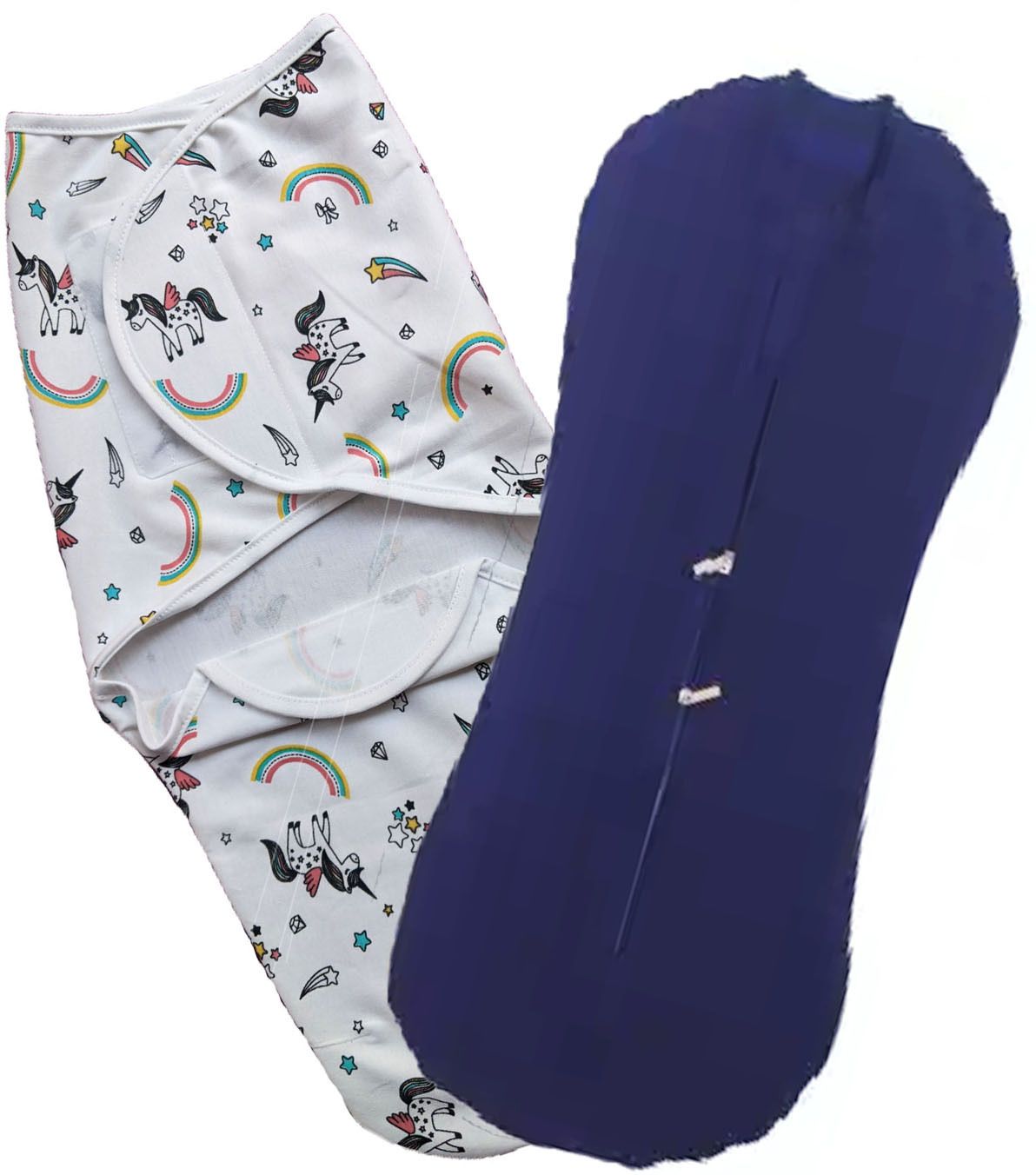 Strap Closer Swaddle wrapper and Zip sleeping sack bag for Newborn baby Pack 2 Sleeping Bag-image-43