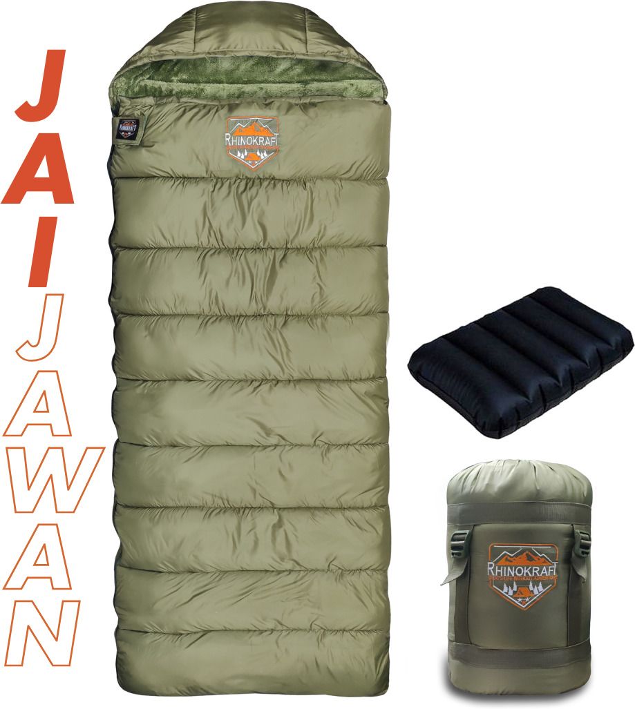 -10 Degree|Soft Fur Lining |Air Travel Pillow|Soft and Warm Adventure Sleeping Bag-image-12