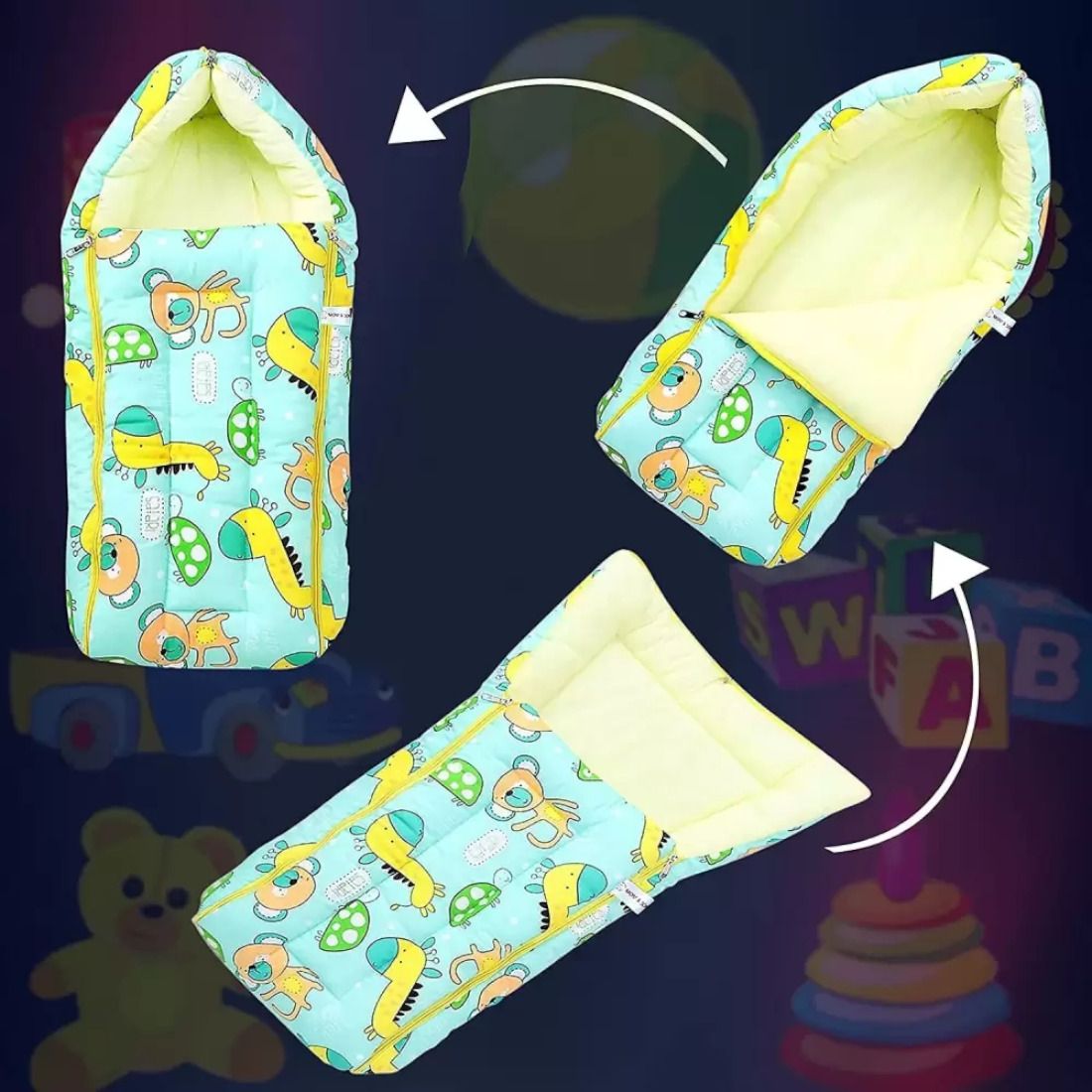 akxucart New Born Baby Sleeping Bag Comfortable & Easy To Carry Your Baby Anywhere Sleeping Bag-picture-12