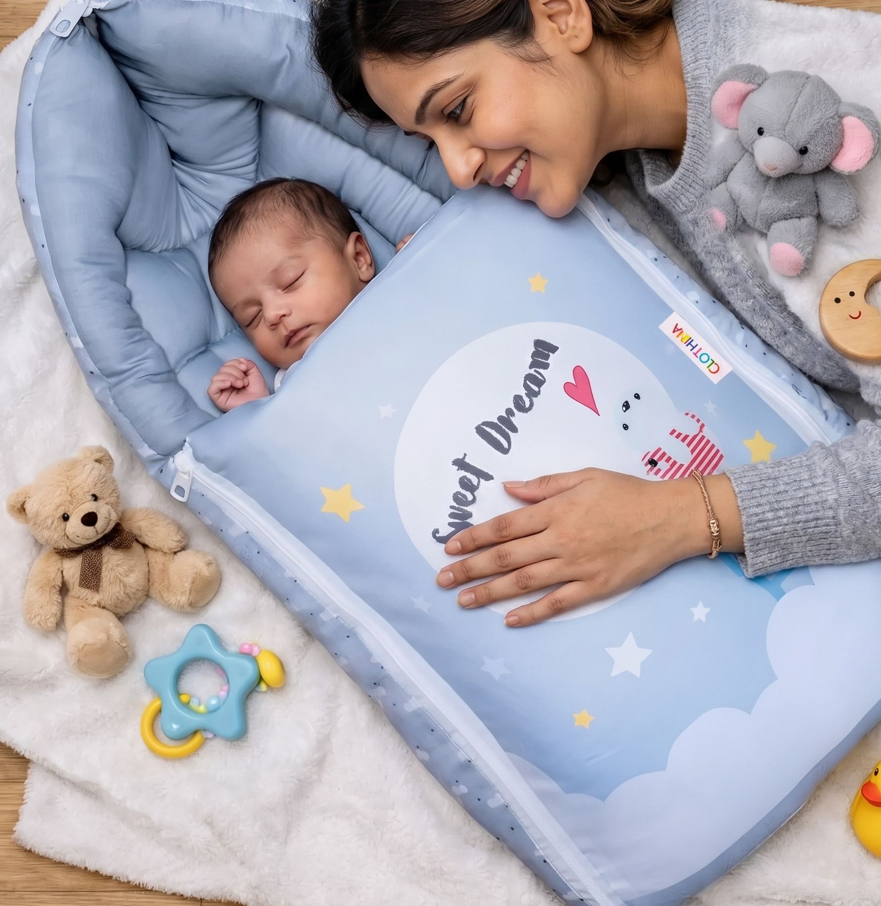 mitmart 3 in 1 cotton baby comfortable sleeping bag for new born babys Sleeping Bag-picture-15