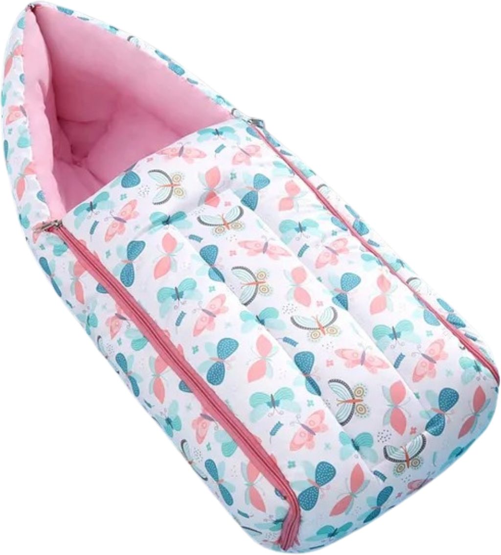 cuddlo Premium Newborn Baby Sleeping Bag | Cute Bear Print Hooded Carry Nest Sleeping Bag-picture-40
