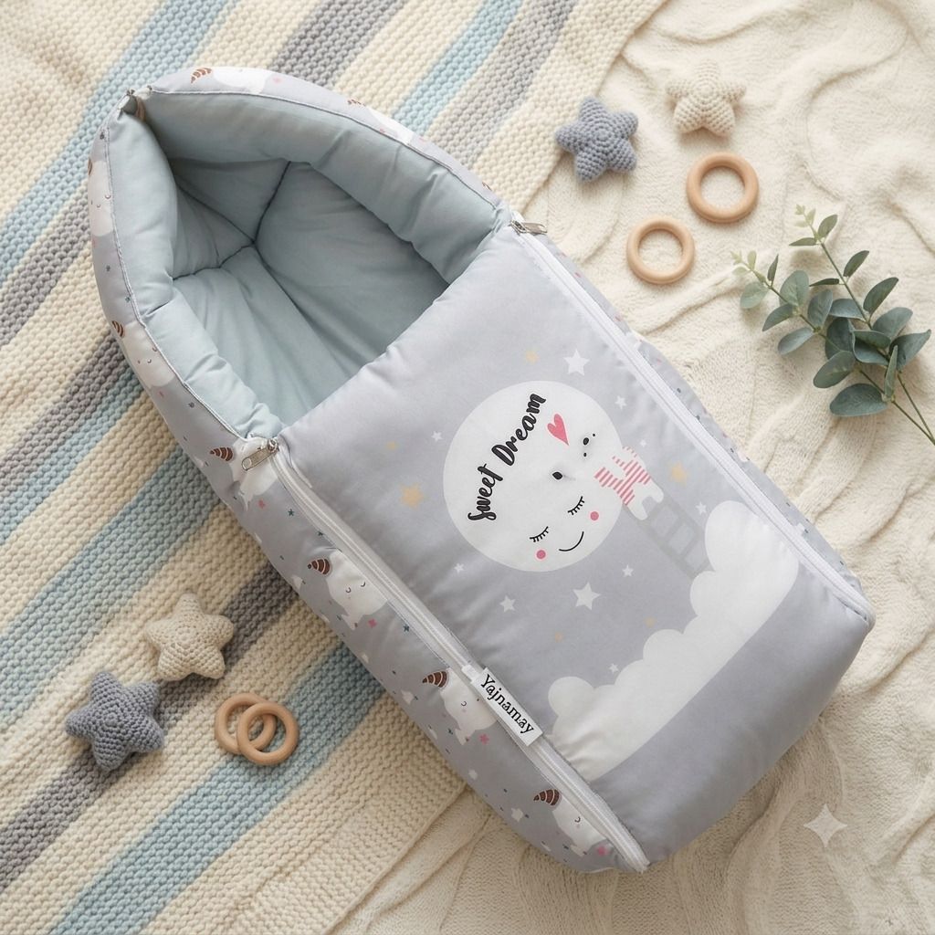 dnenterpriaes Baby Sleeping Bag 3in1 Cotton Comfortable For New Born Baby Carry Bag 0-12 Month Sleeping Bag-picture-31