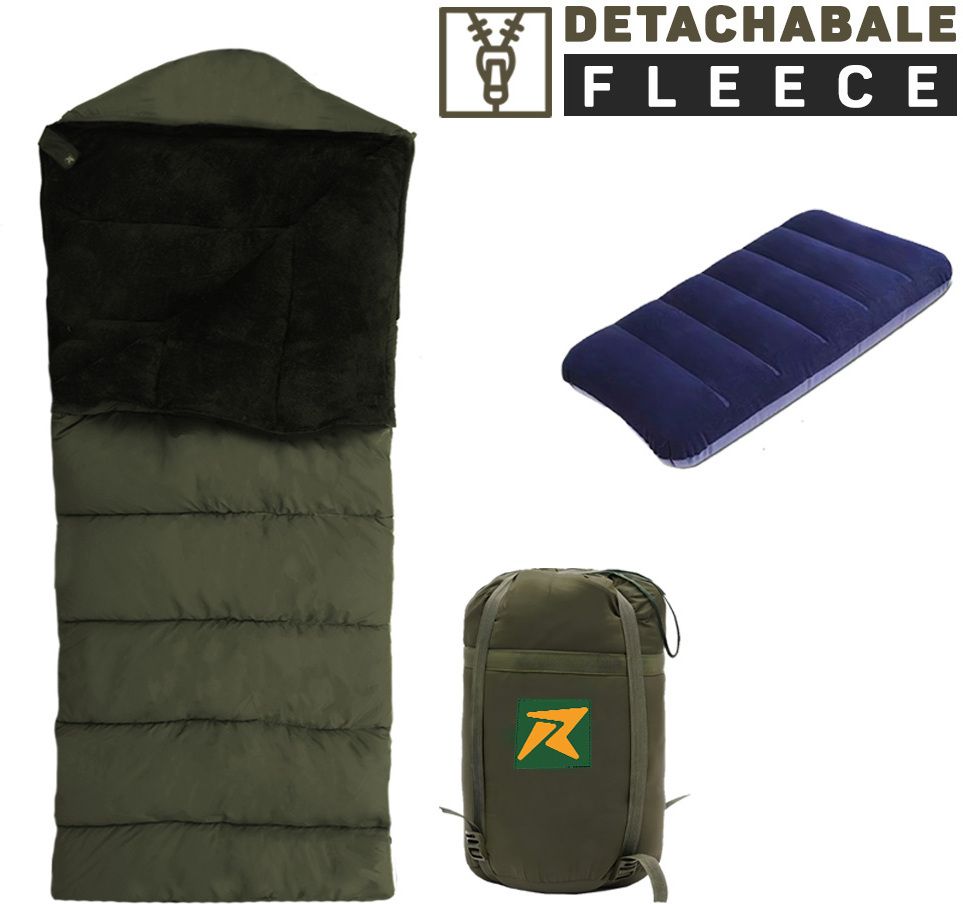 rocksport Karakoram Rectangular Sleep Bag with Detachable Fleece Free AirPillow for Adults Sleeping Bag-picture-45