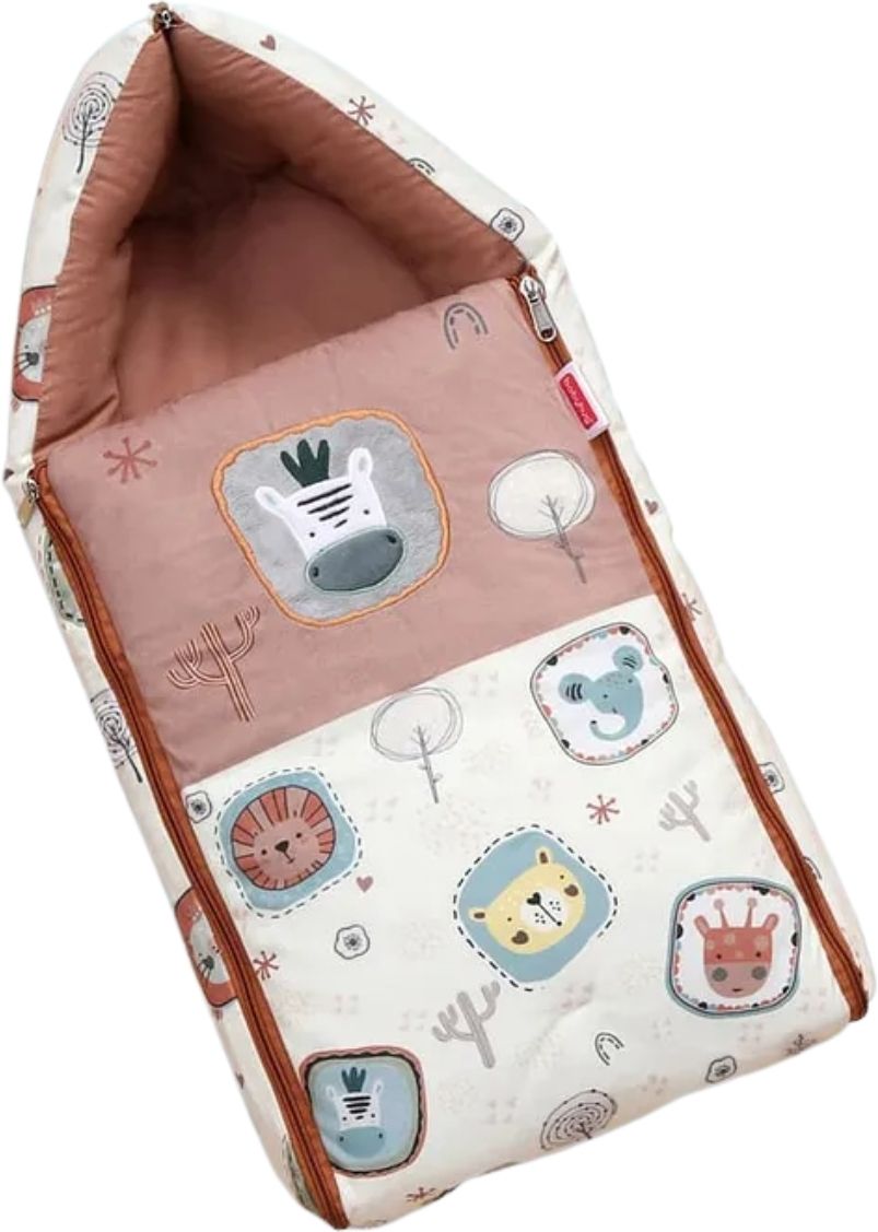 het creation 3 in 1 Velvet Baby Sleeping Bag & Carry Nest Zarvika No No-picture-34