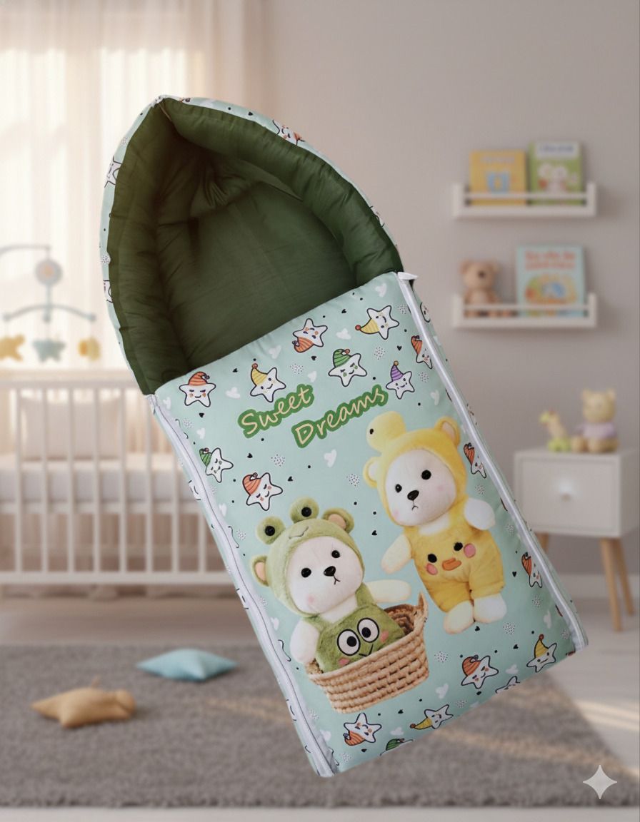 Baby Cotton Bedding and Carrying Sleeping Bag Baby Sleeping Bag CARTOON PRINT Sleeping Bag-image-17