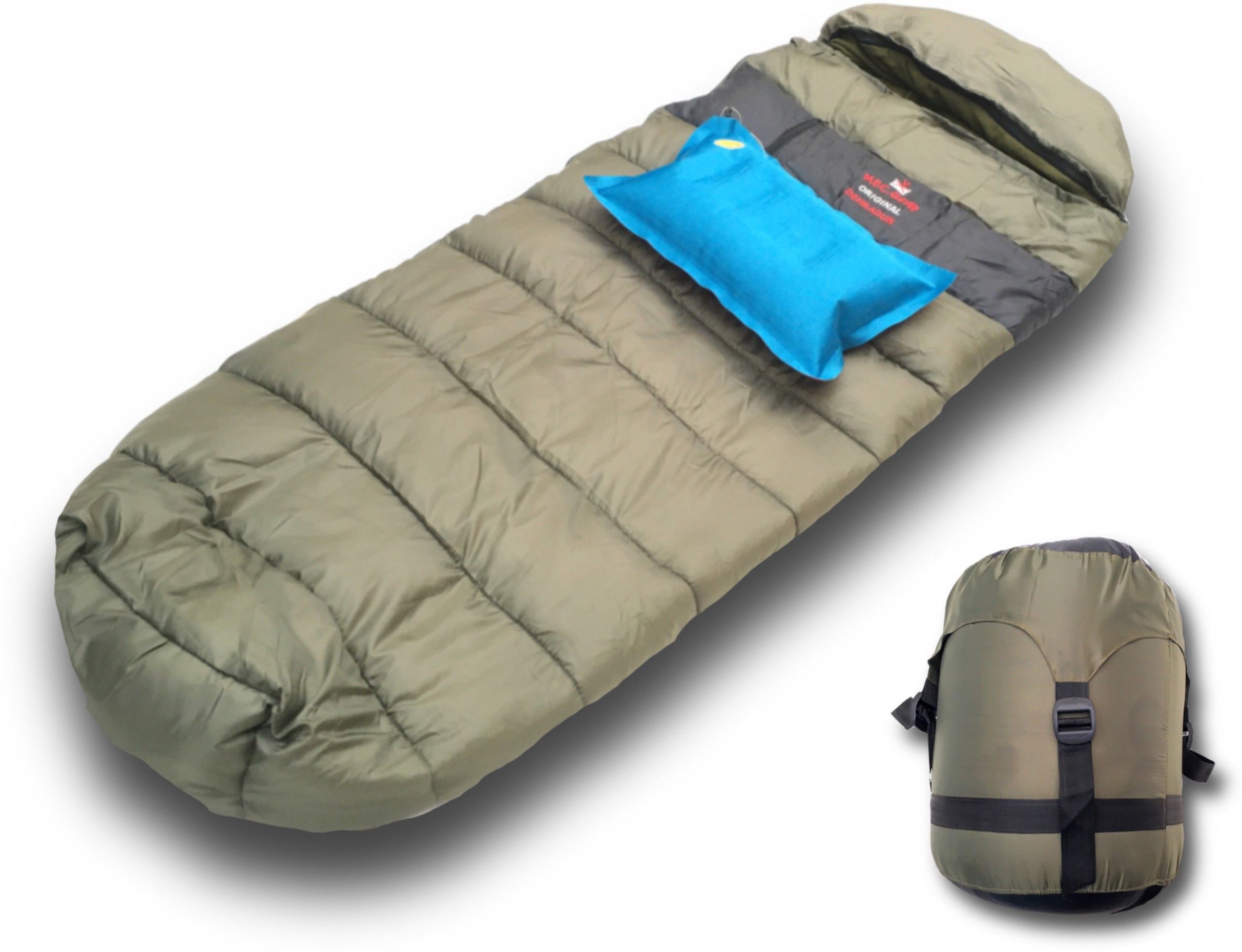 Heavy Winter with Cotton Fiber With Air Pillow mummy Shape Sleeping Bag-image-1
