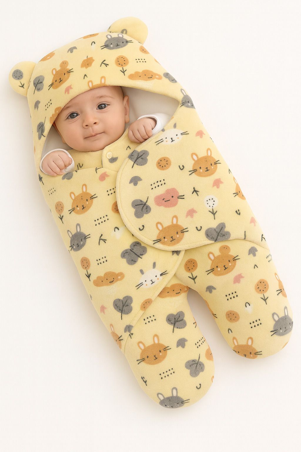 Baby Sleeping Bag New Born Pack Of wearable Hooded Swaddle Wrapper Sleeping Bag-image-9
