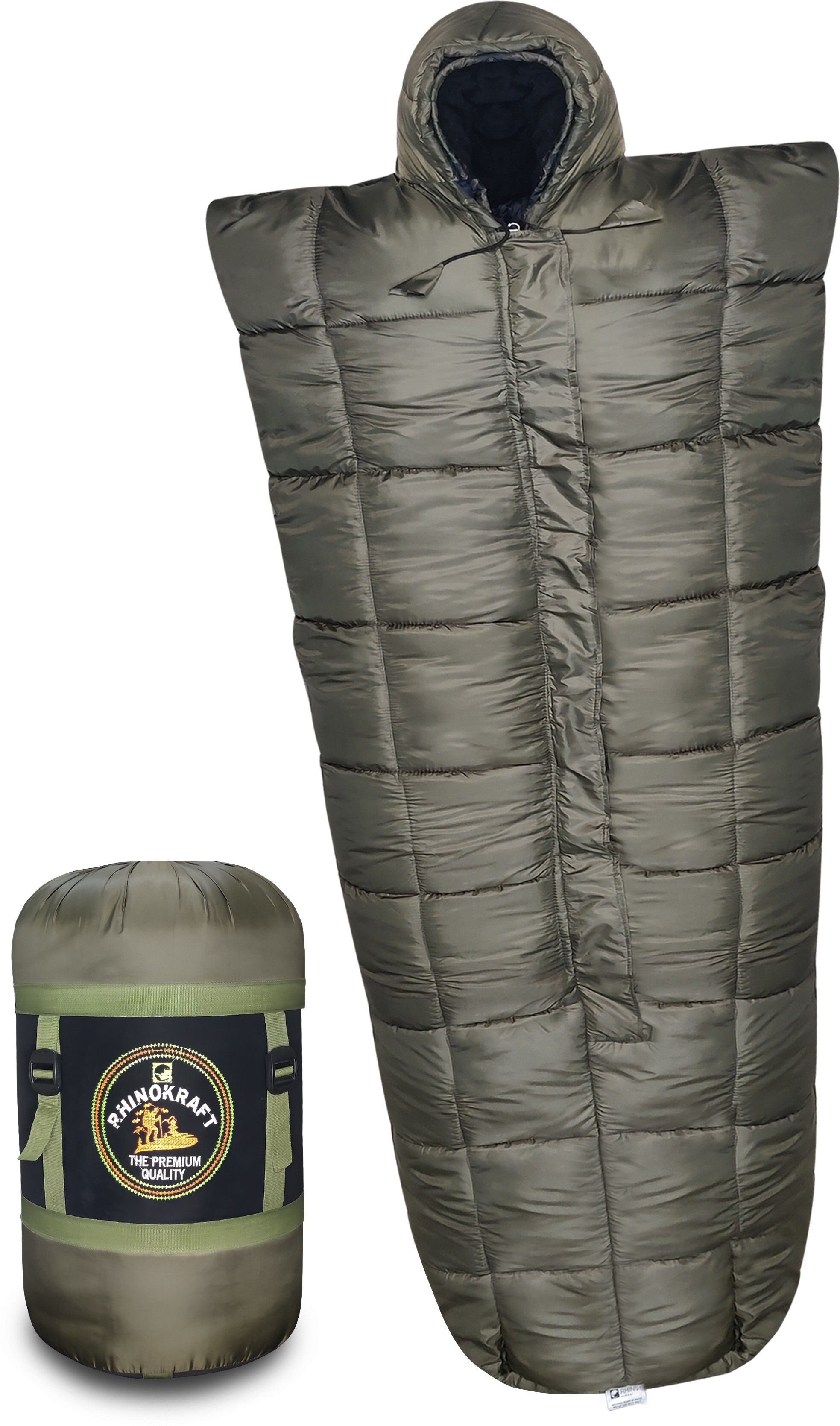 Warriors Olive Detachable Inner Fleece Liner ! 6 Layers ! XXXXL Size Temp -20c Sleeping Bag-image-19