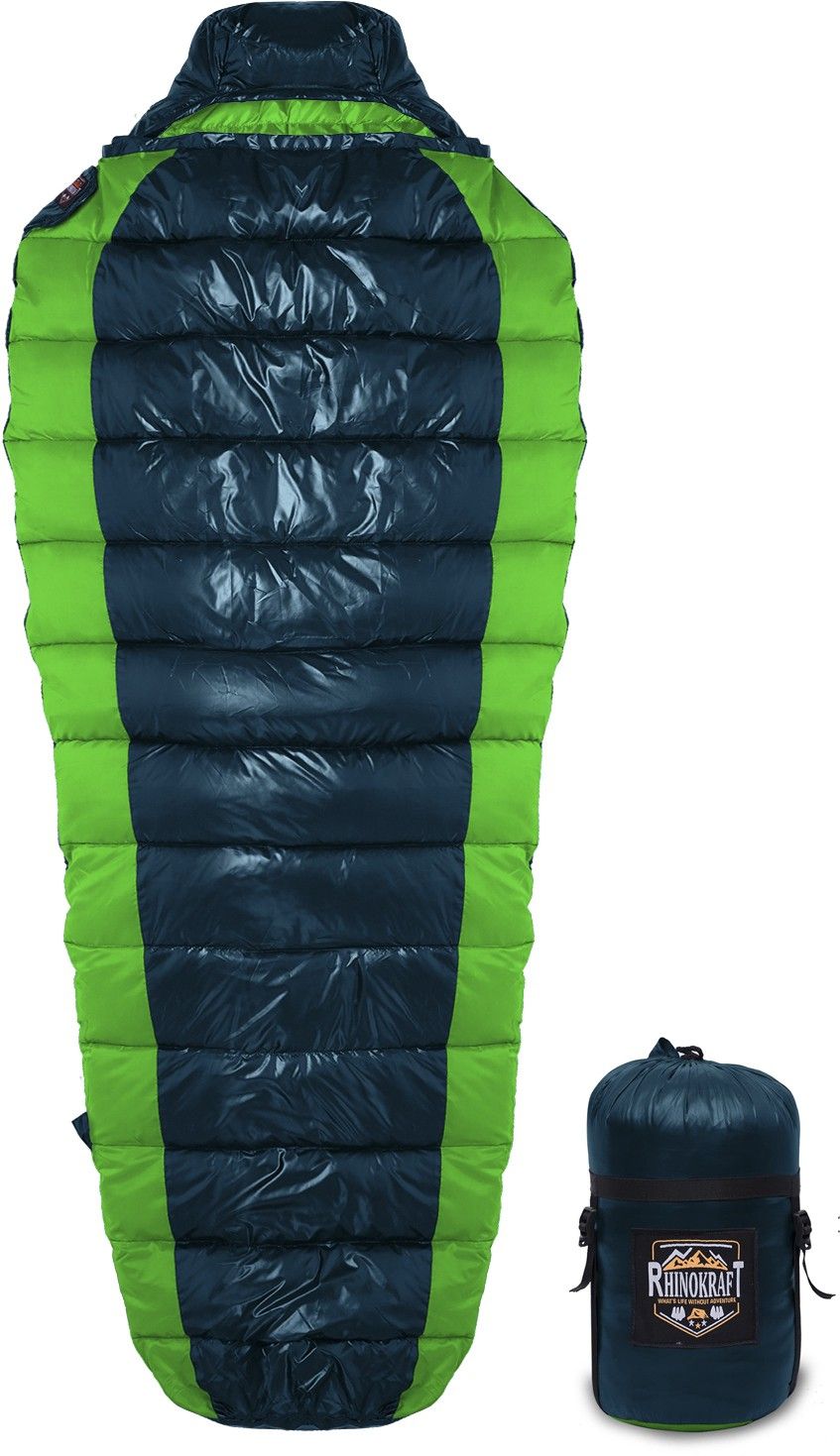 rhinokraft Premium Quality Light Weight Nylon 1.2 Kg , 8 to 20 Degree Celsius Sleeping Bag-picture-10