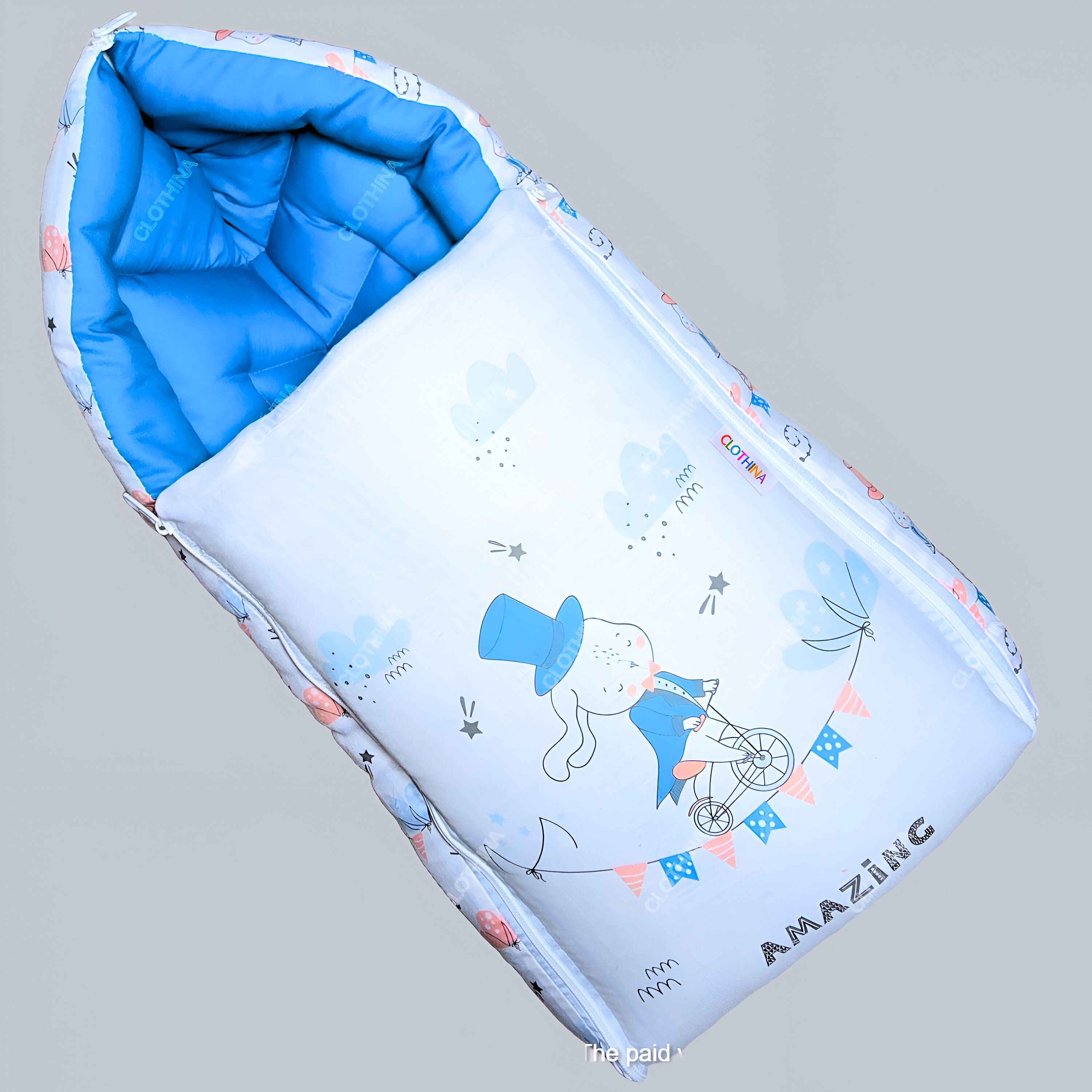 clothina Baby Sleeping Bag 3in1 Cotton Comfortable For New Born Baby Carry Bag 0-12 Month Sleeping Bag-picture-47