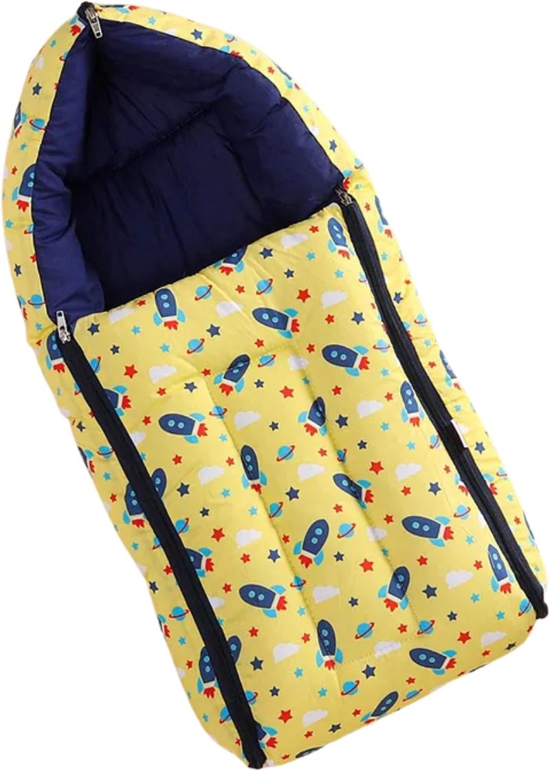 cuddlo Premium Newborn Baby Sleeping Bag | Cute Bear Print Hooded Carry Nest Sleeping Bag-picture-29