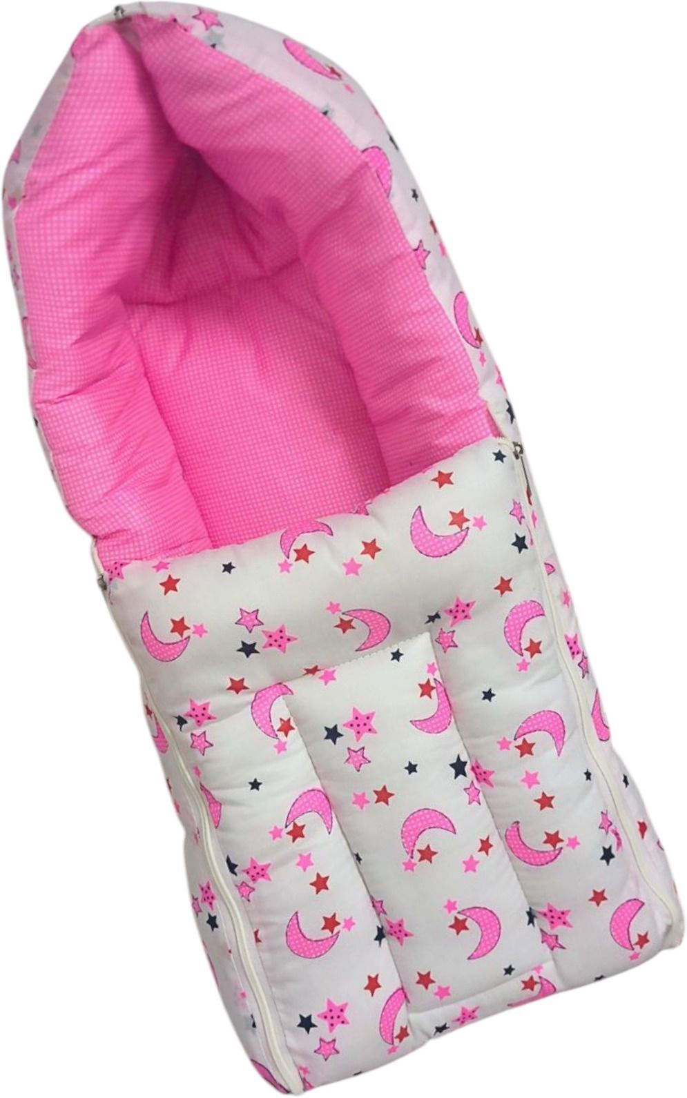 adore stuff Foldable Baby Sleeping Bed with Net, Pillow & Side Cushions Sleeping Bag-picture-8