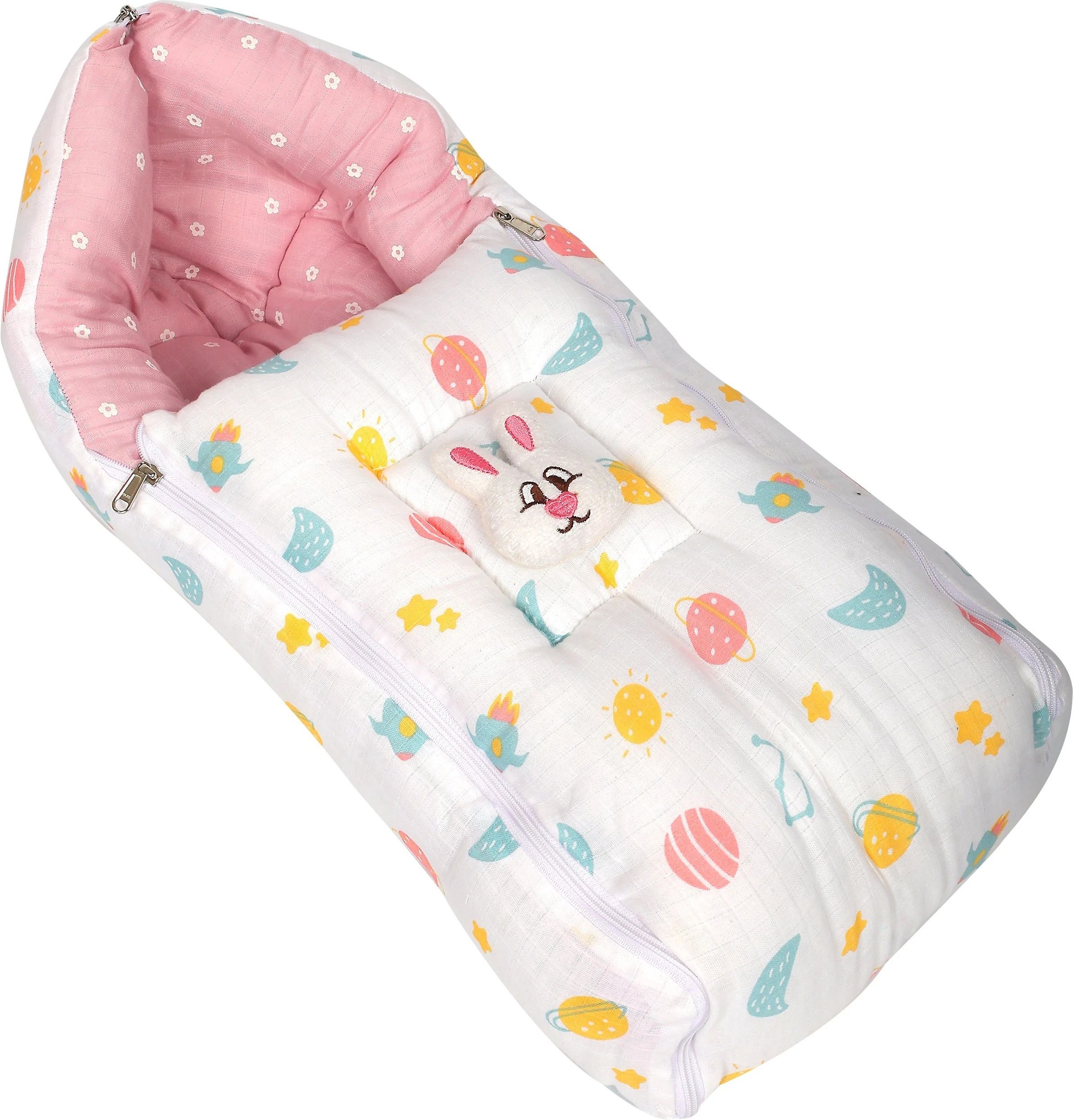 voidrop New 100% Muslin Baby Sleeping Bag 3in1 Comfortable For Baby Carry Bag 0-6 Month Sleeping Bag-picture-4