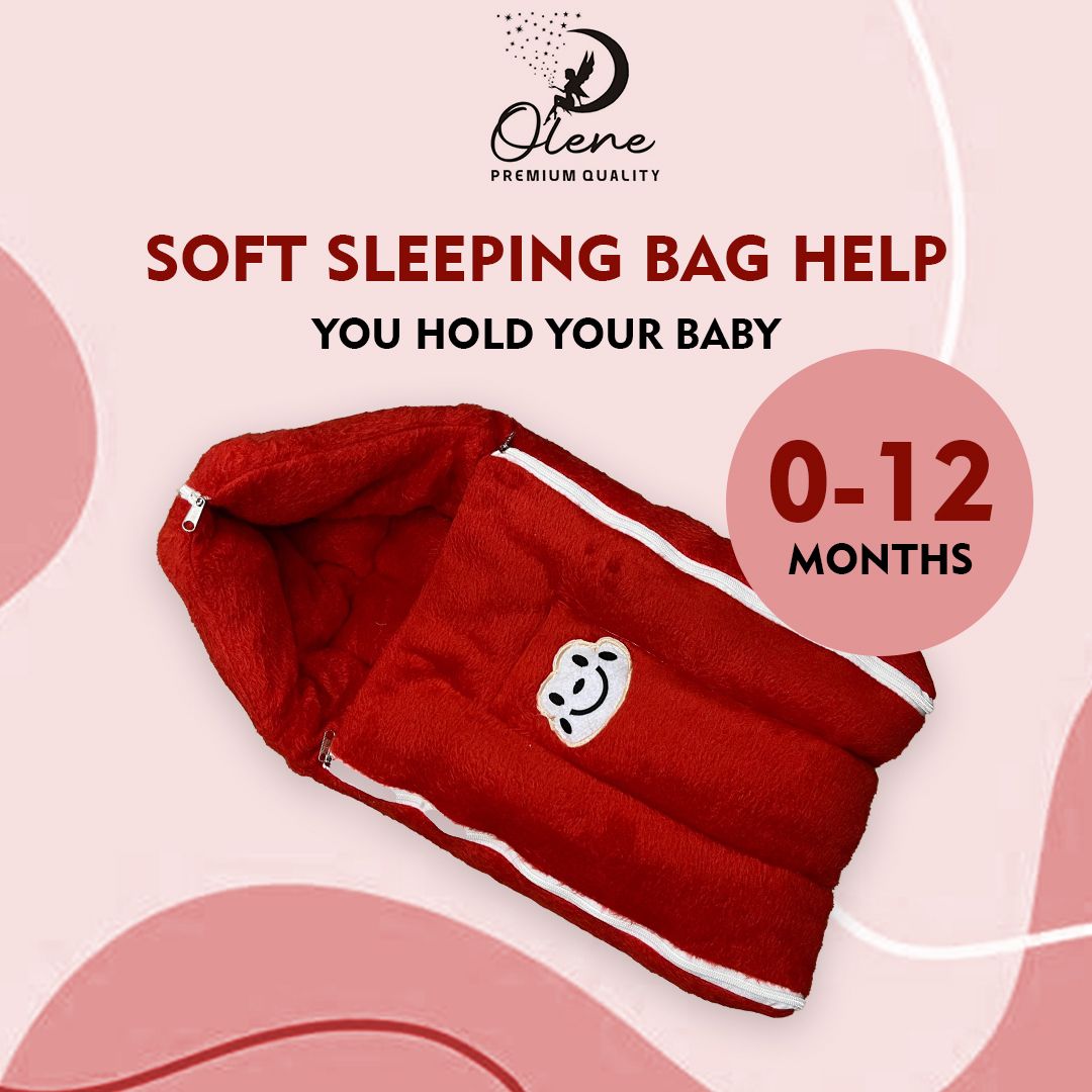 3 in 1 Baby Carry Nest Sleeping Bag & Mattress Soft & Comfortable Sleeping Bag-image-10
