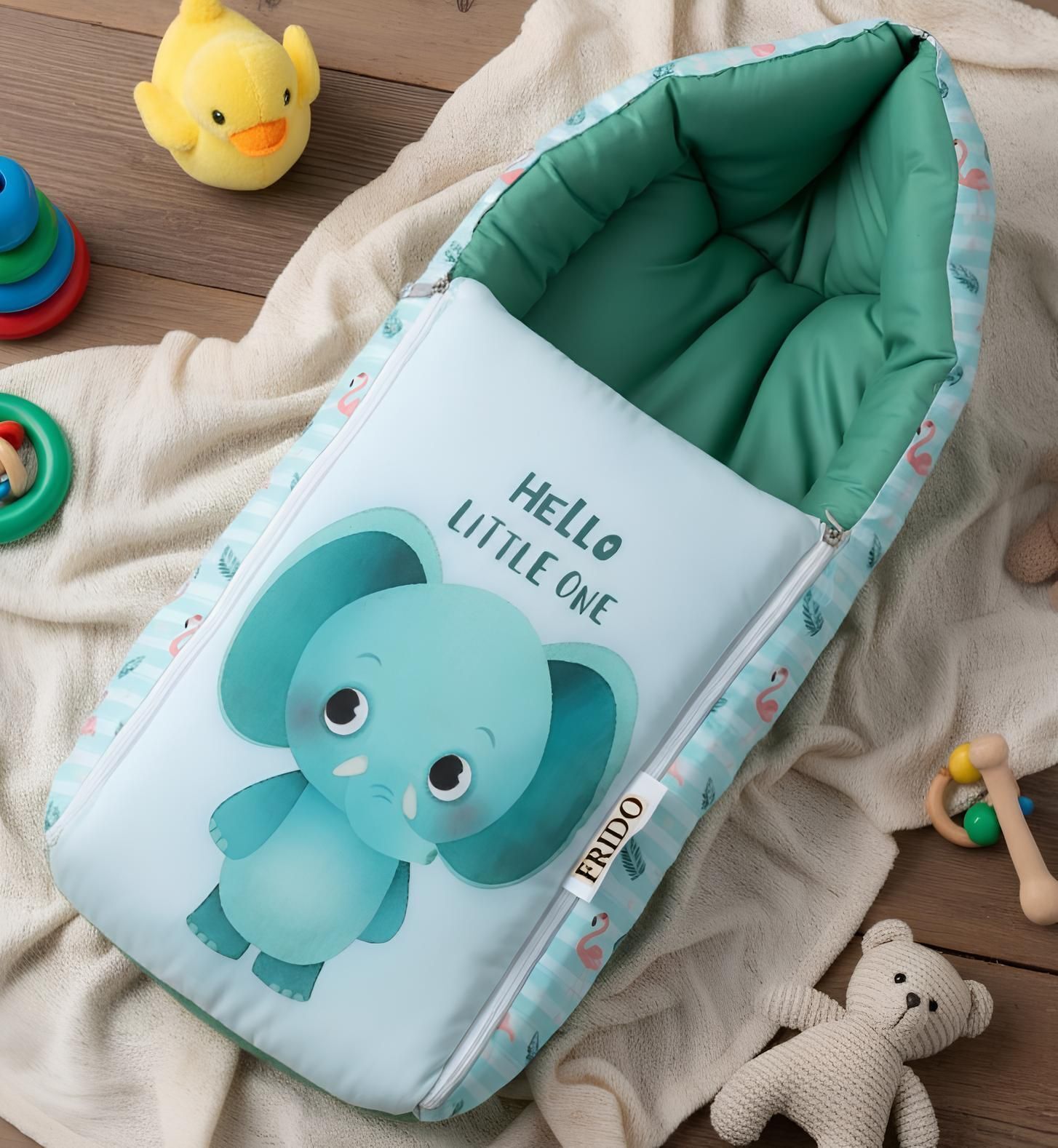 Baby Sleeping Bag 3in1 Cotton Comfortable For New Born Baby Carry Bag 0-12 Month Sleeping Bag-image-38